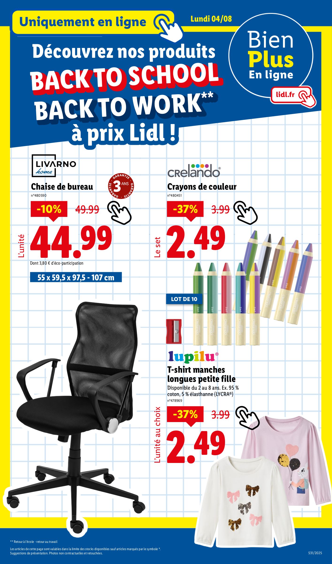 lidl - Catalogue Lidl valable du 31/07 au 06/08 - page: 65 lidl - Catalogue Lidl valable du 31/07 au 06/08 - page: 65