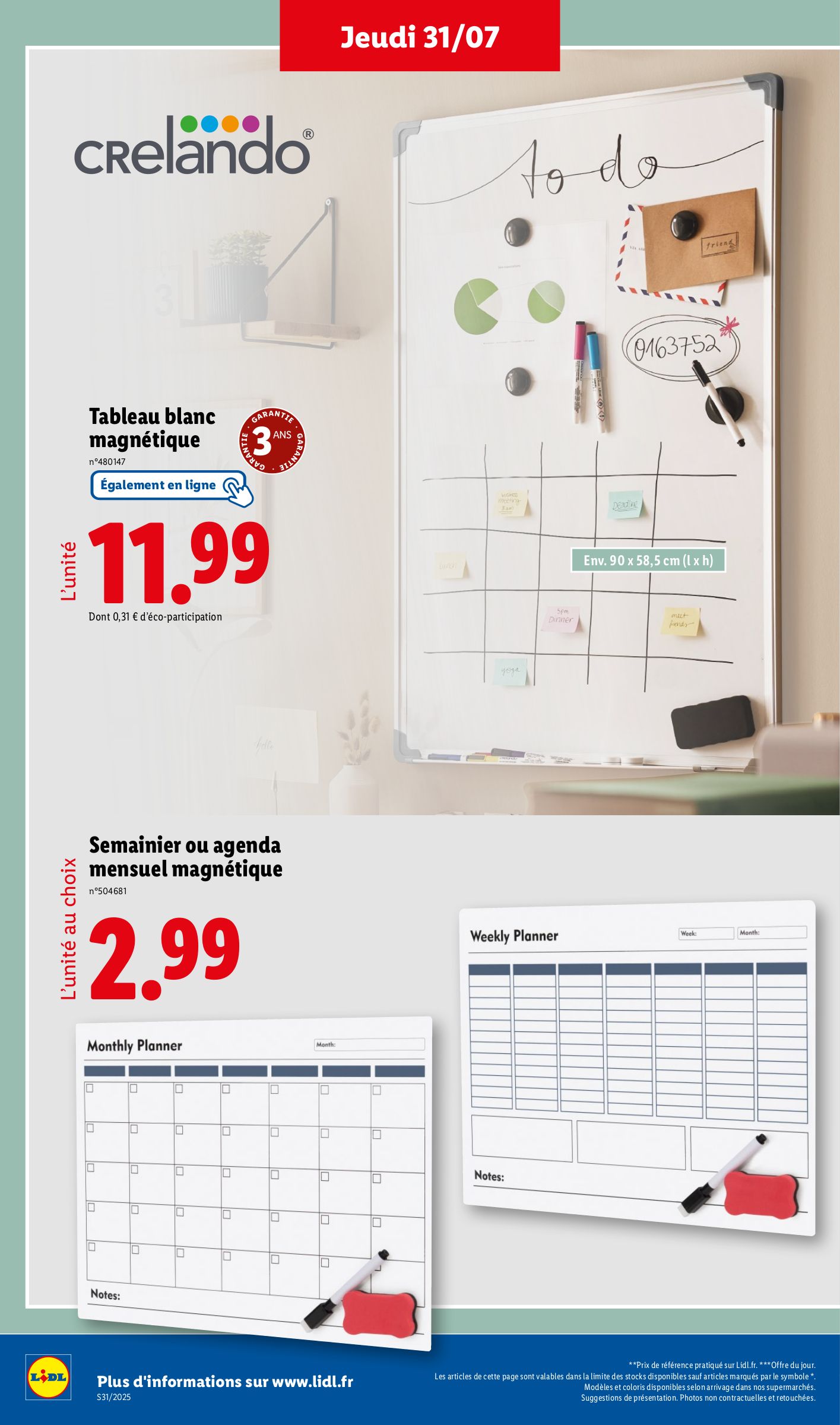 lidl - Catalogue Lidl valable du 31/07 au 06/08 - page: 40 lidl - Catalogue Lidl valable du 31/07 au 06/08 - page: 40