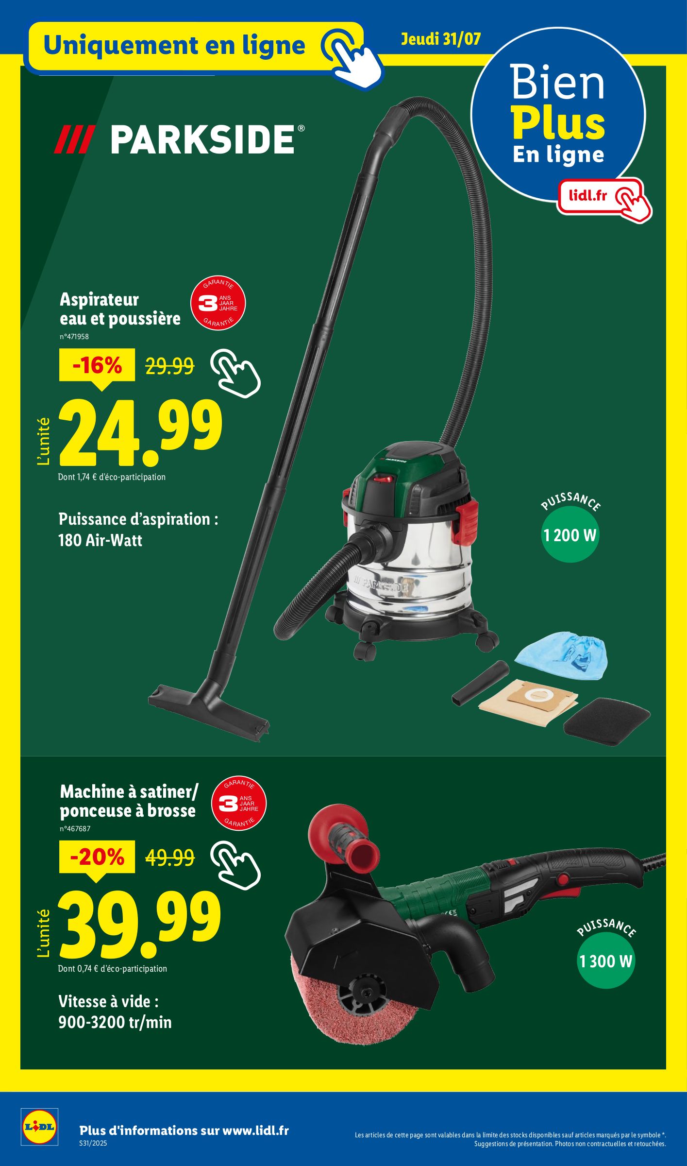 lidl - Catalogue Lidl valable du 31/07 au 06/08 - page: 46 lidl - Catalogue Lidl valable du 31/07 au 06/08 - page: 46