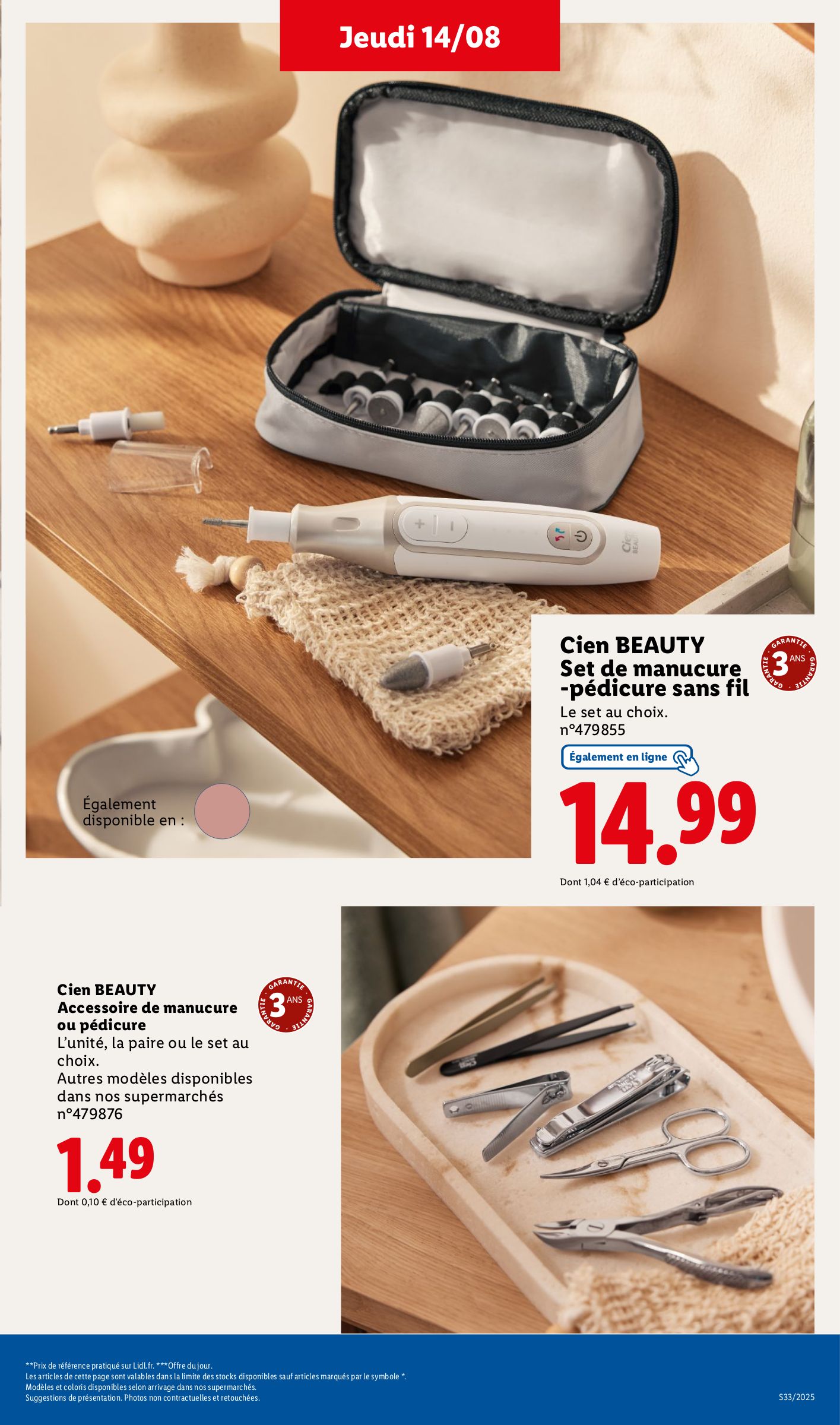 lidl - Catalogue Lidl - Les bonnes affaires de la semaine valable du 11/08 au 14/08 - page: 33