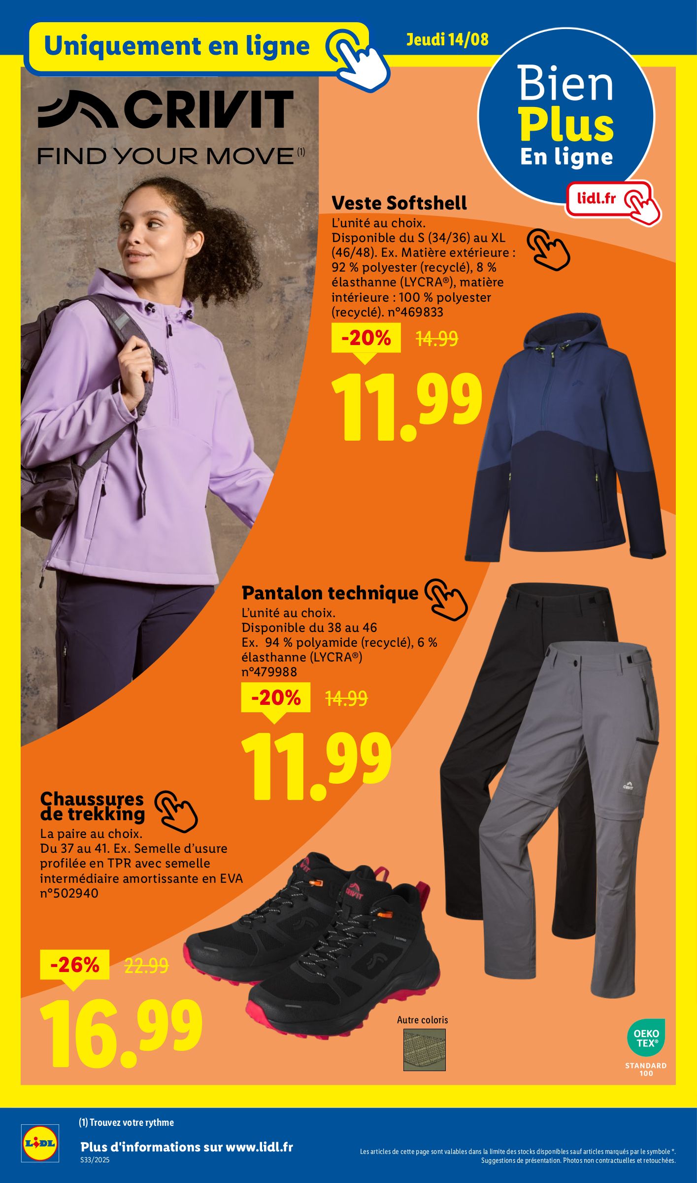 lidl - Catalogue Lidl - Les bonnes affaires de la semaine valable du 11/08 au 14/08 - page: 44