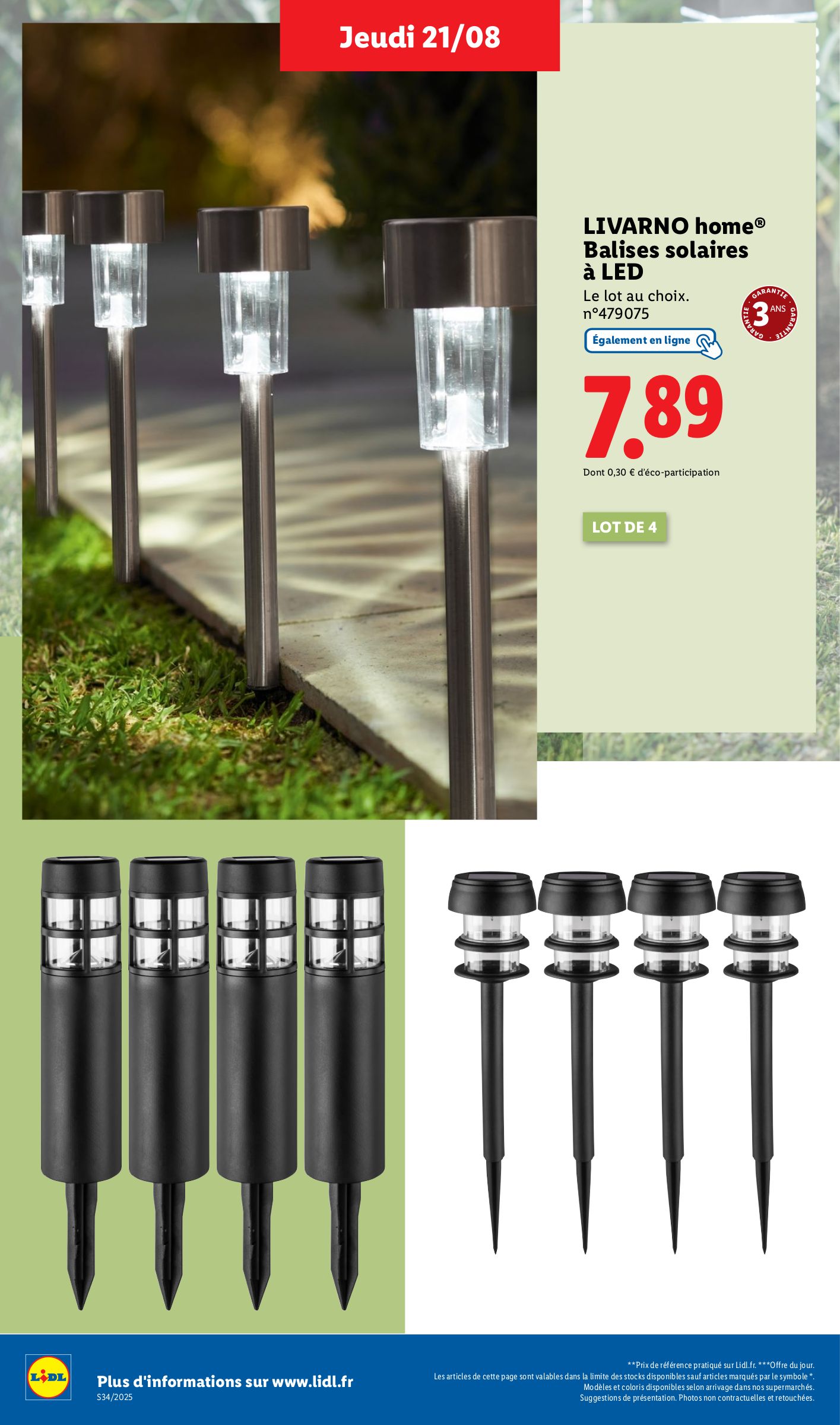 lidl - Catalogue Lidl - Les bonnes affaires de la semaine valable du 18/08 au 21/08 - page: 34