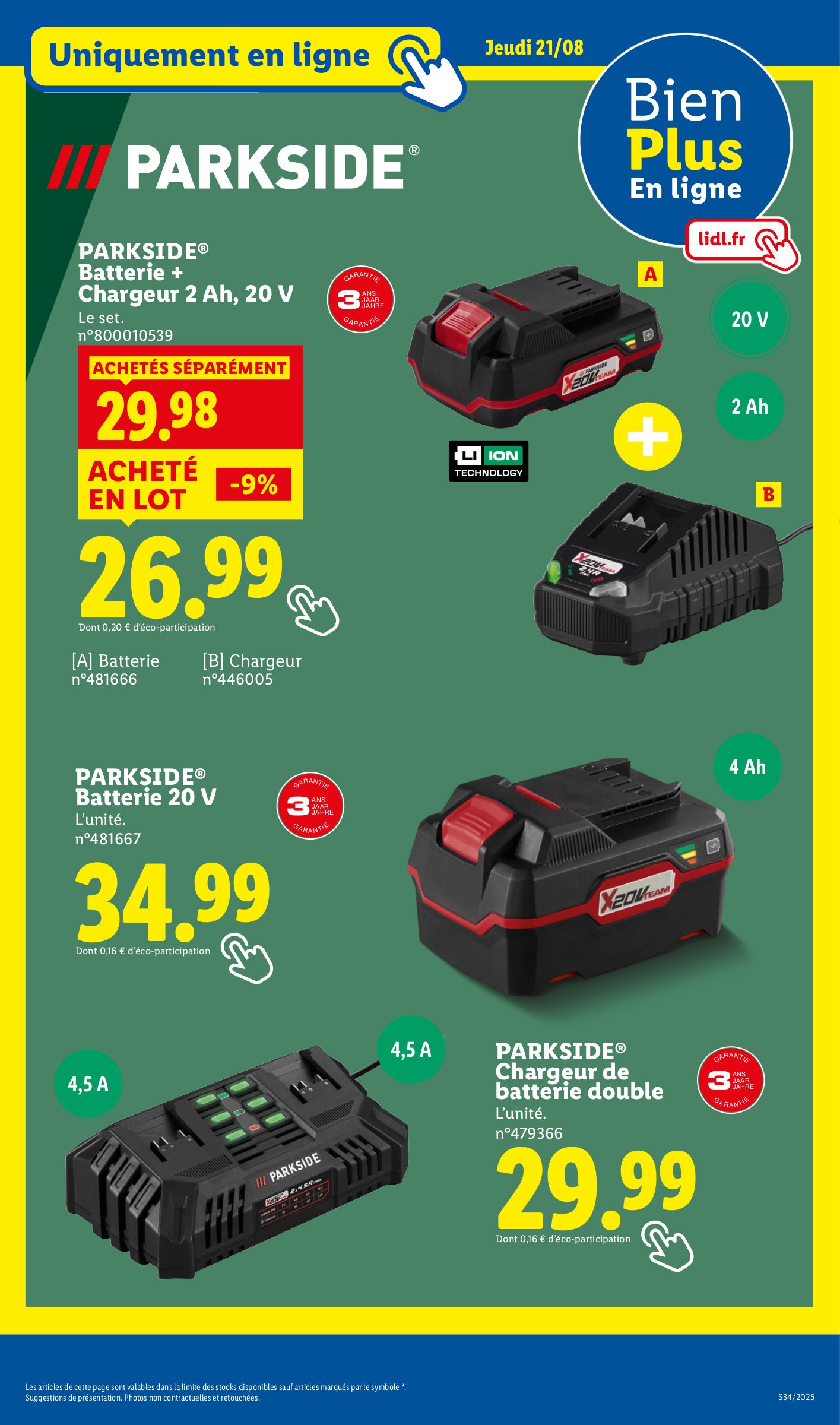 lidl - Catalogue Lidl - Les bonnes affaires de la semaine valable du 18/08 au 21/08 - page: 25
