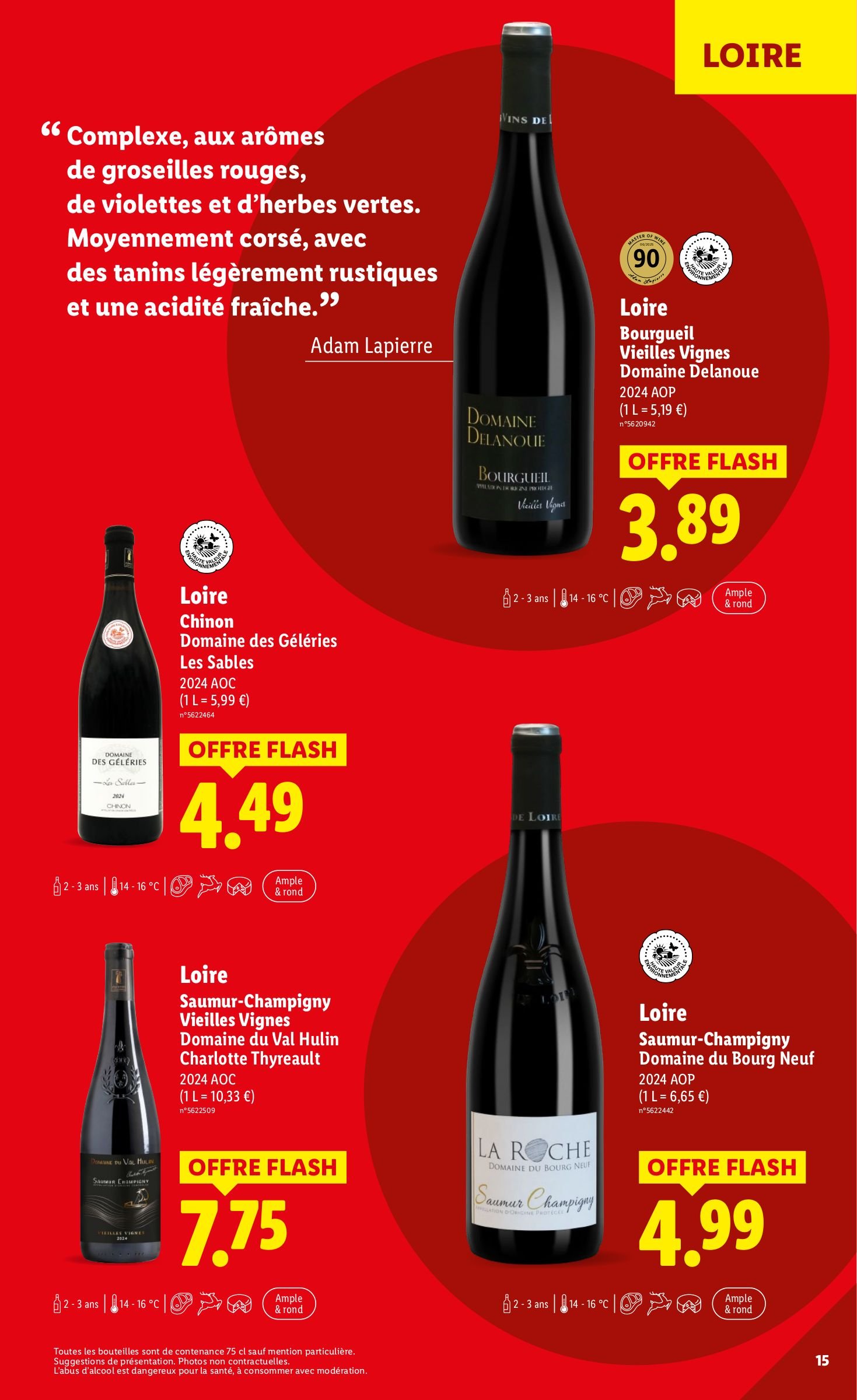 lidl - Catalogue Lidl - La foire aux Vins valable du 21/08 au 04/09 - page: 15