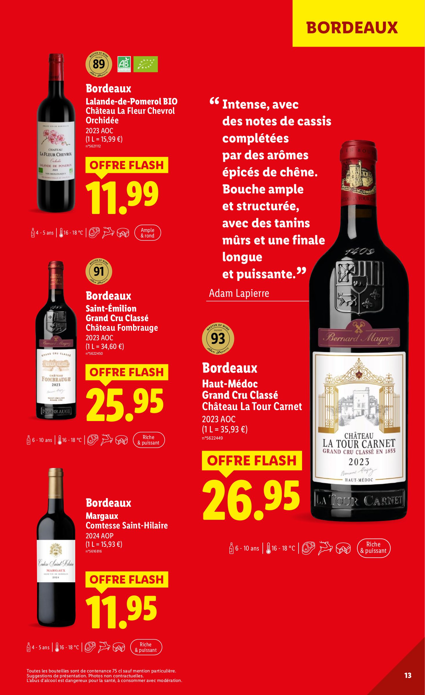 lidl - Catalogue Lidl - La foire aux Vins valable du 21/08 au 04/09 - page: 13