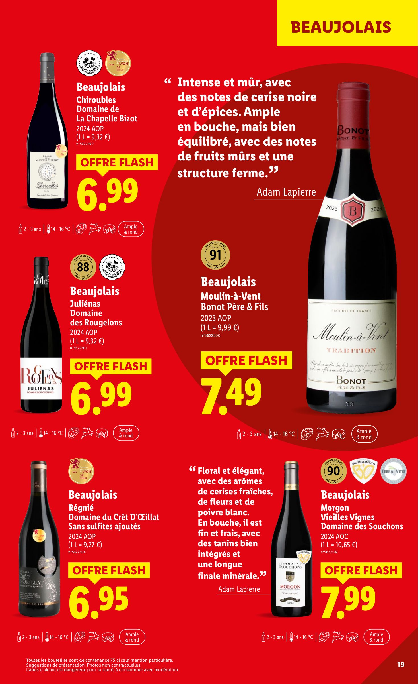 lidl - Catalogue Lidl - La foire aux Vins valable du 21/08 au 04/09 - page: 19