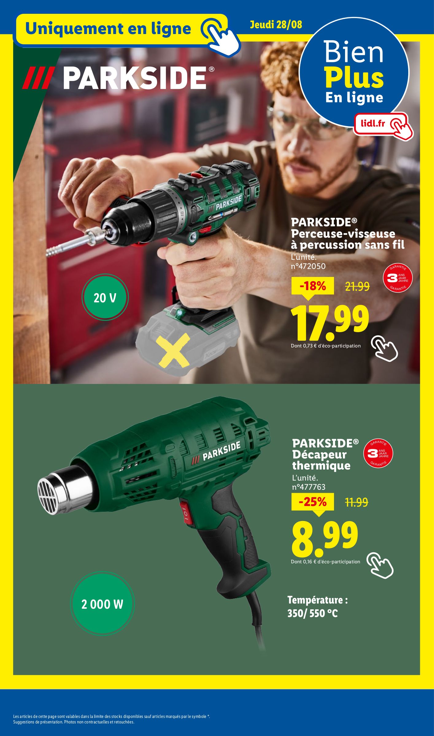lidl - Catalogue Lidl - Les bonnes affaires de la semaine valable du 25/08 au 28/08 - page: 27 lidl - Catalogue Lidl - Les bonnes affaires de la semaine valable du 25/08 au 28/08 - page: 27