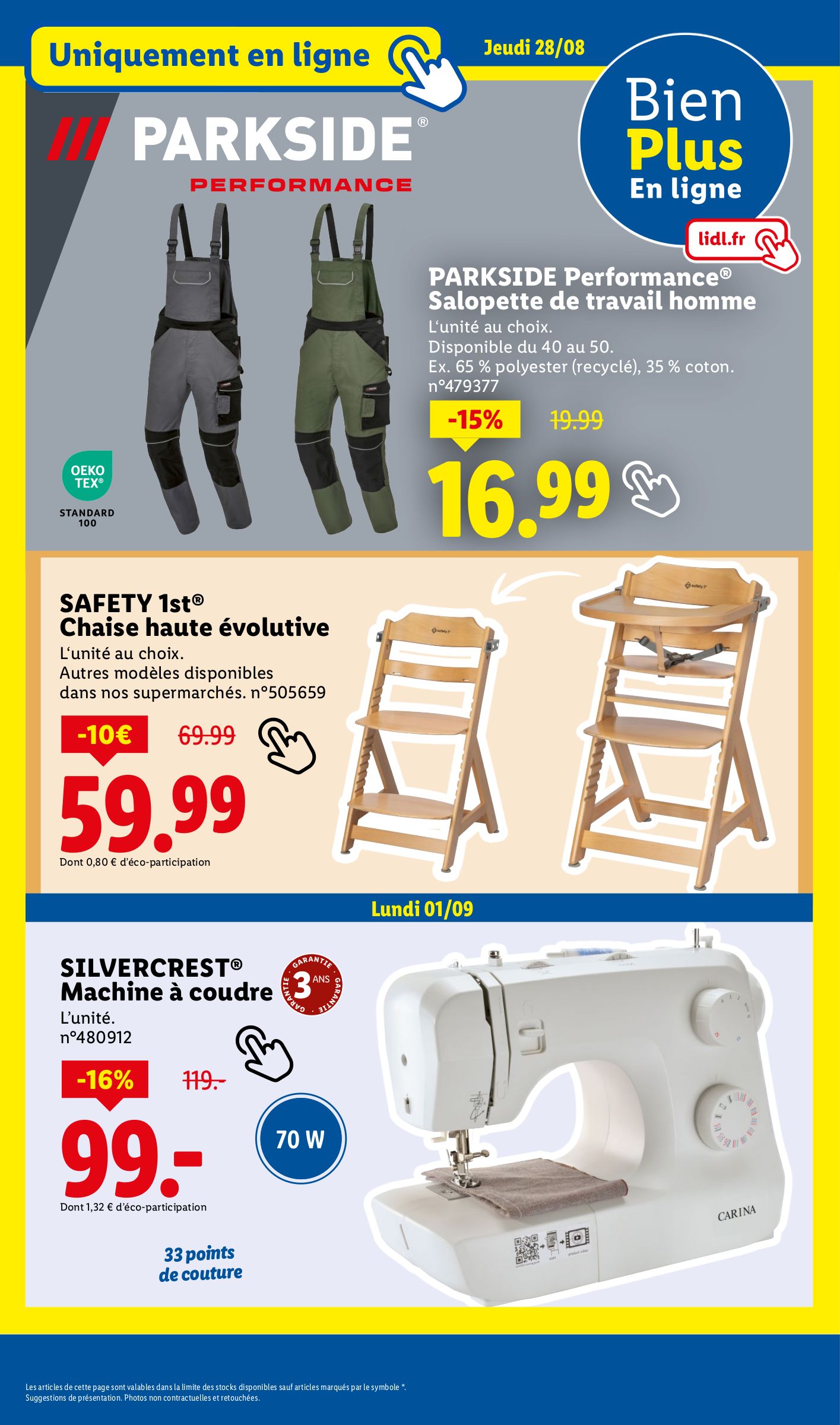 lidl - Catalogue Lidl - Les bonnes affaires de la semaine valable du 25/08 au 28/08 - page: 25 lidl - Catalogue Lidl - Les bonnes affaires de la semaine valable du 25/08 au 28/08 - page: 25
