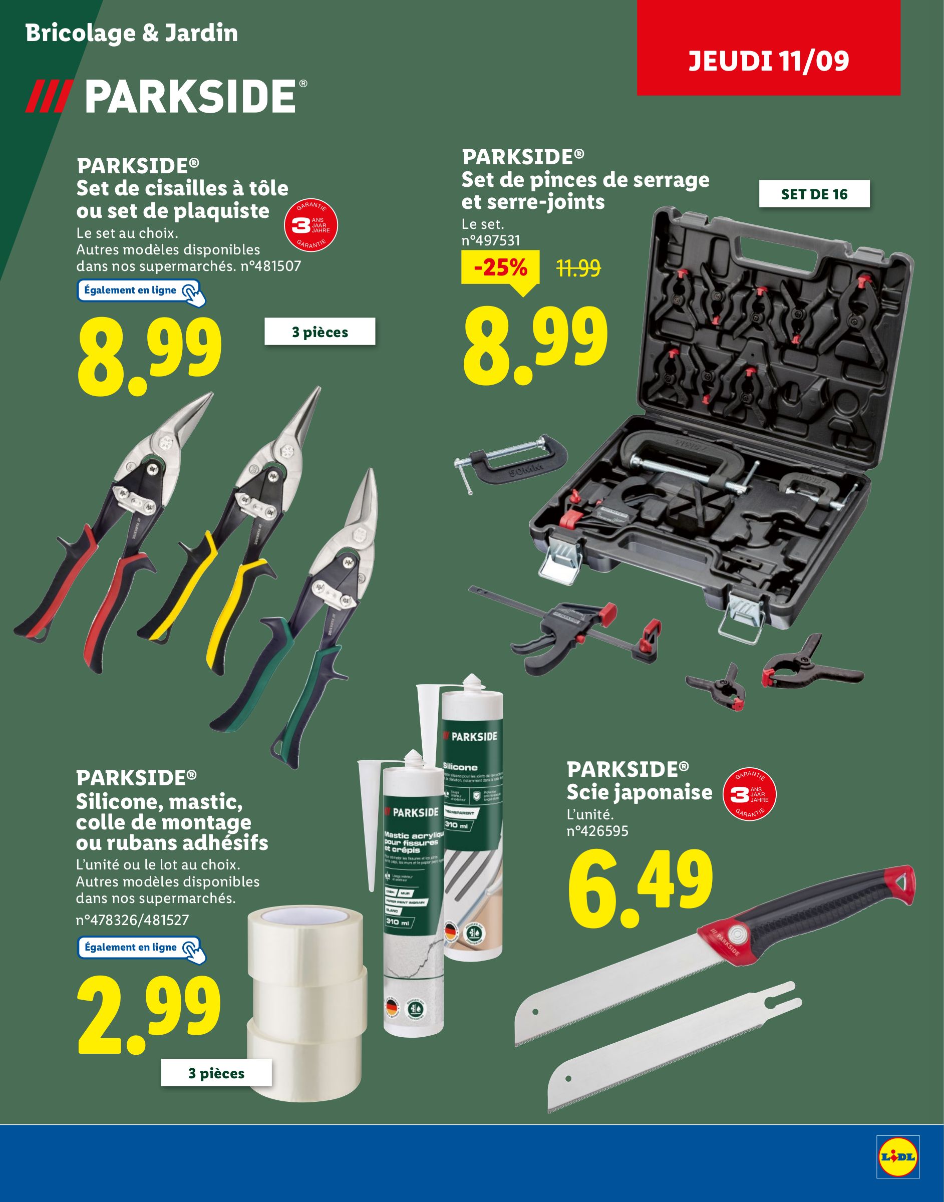 lidl - Catalogue Lidl - Catalogue Parkside valable du 01/09 au 18/09 - page: 33 lidl - Catalogue Lidl - Catalogue Parkside valable du 01/09 au 18/09 - page: 33