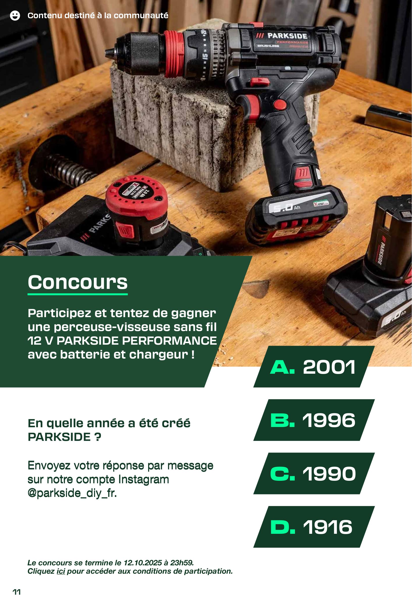 lidl - Catalogue Lidl - Le magazine de bricolage valable du 01/09 au 20/12 - page: 11