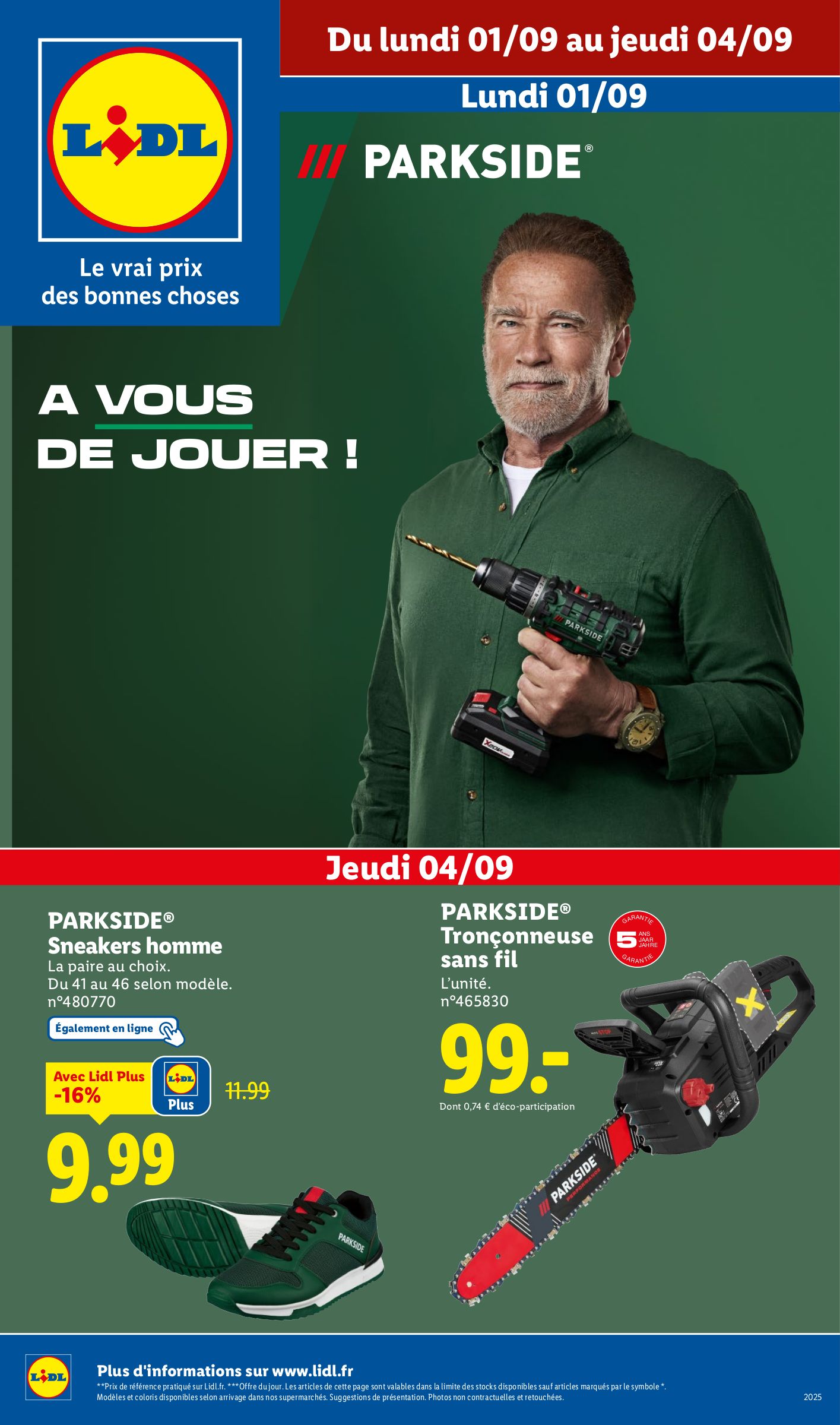 lidl - Catalogue Lidl - Les bonnes affaires de la semaine valable du 01/09 au 04/09