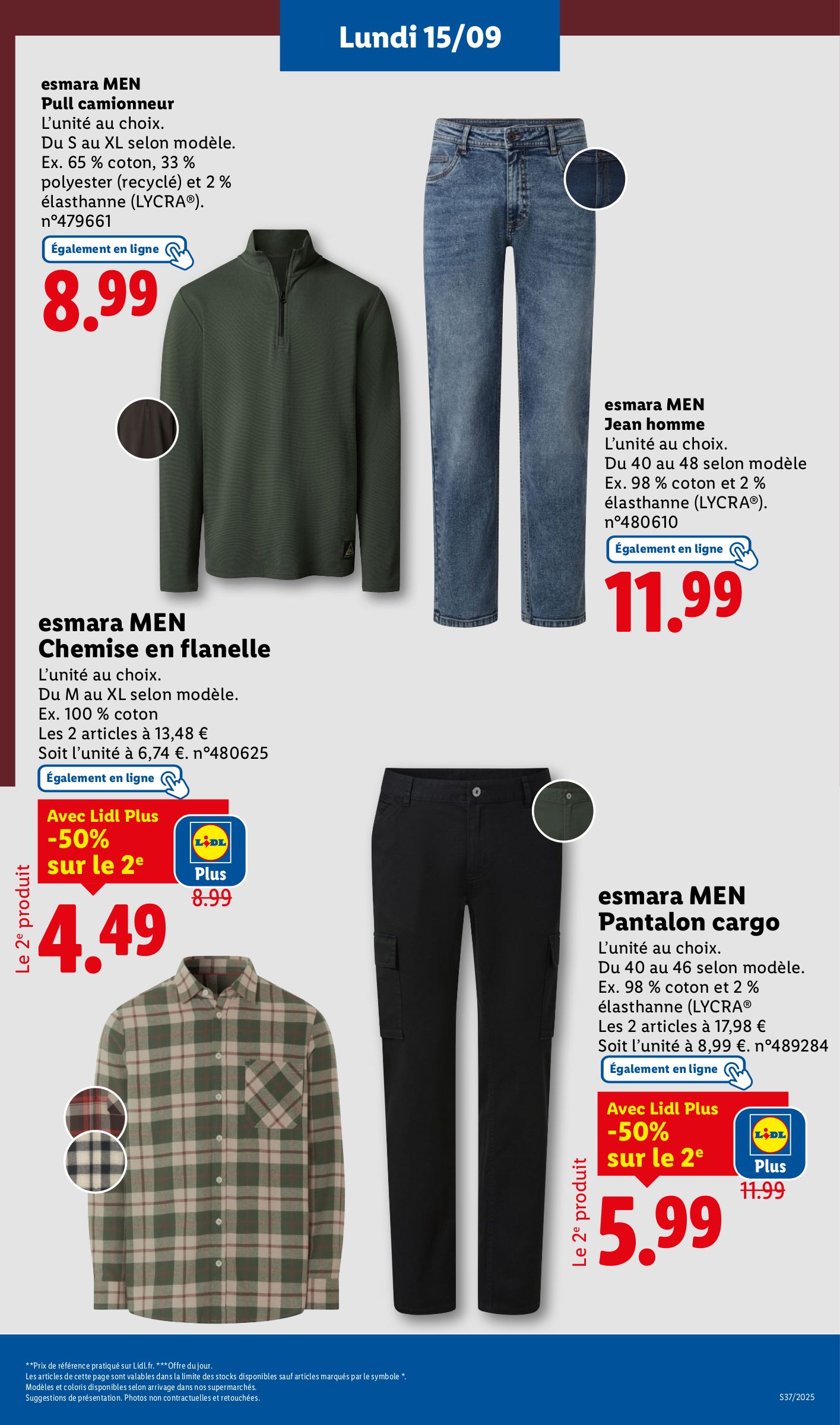 lidl - Catalogue Lidl - Les bonnes affaires de la semaine valable du 11/09 au 15/09 - page: 45 lidl - Catalogue Lidl - Les bonnes affaires de la semaine valable du 11/09 au 15/09 - page: 45