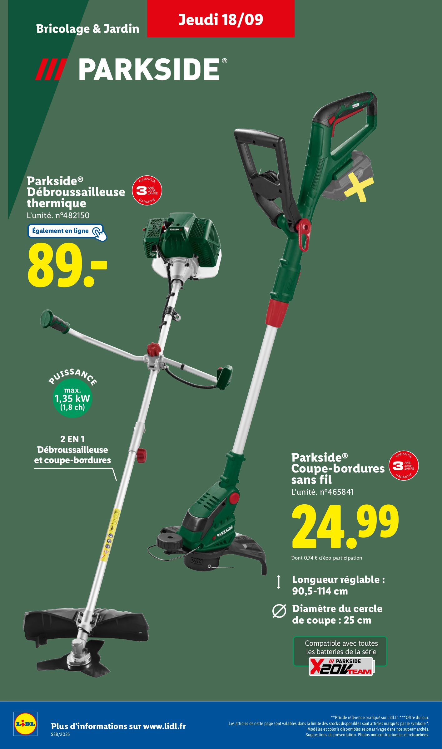 lidl - Catalogue Lidl - Les bonnes affaires de la semaine valable du 15/09 au 18/09 - page: 32
