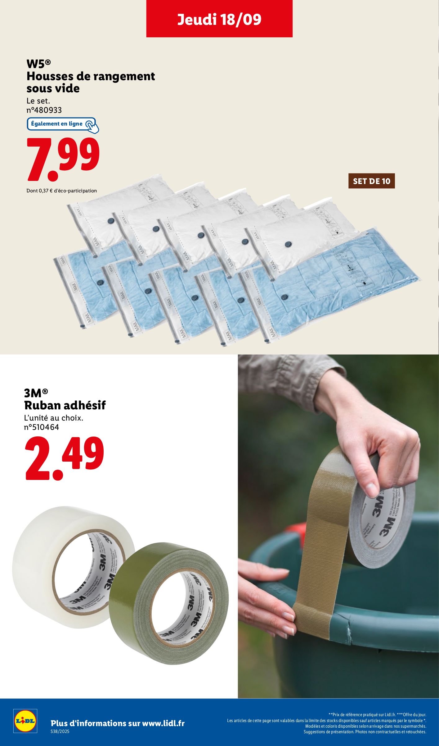 lidl - Catalogue Lidl - Les bonnes affaires de la semaine valable du 15/09 au 18/09 - page: 44