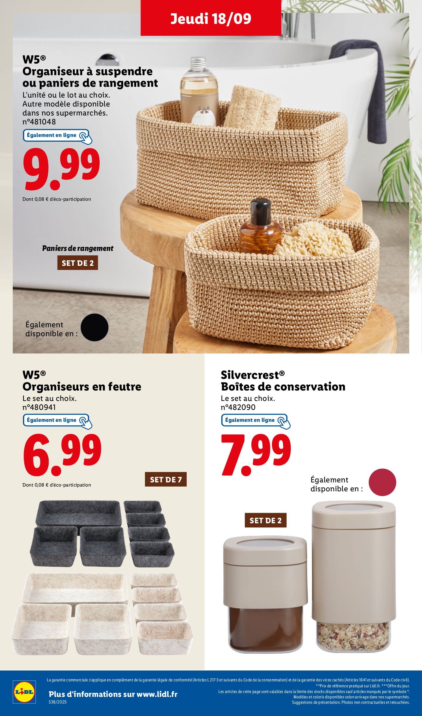 lidl - Catalogue Lidl - Les bonnes affaires de la semaine valable du 15/09 au 18/09 - page: 38