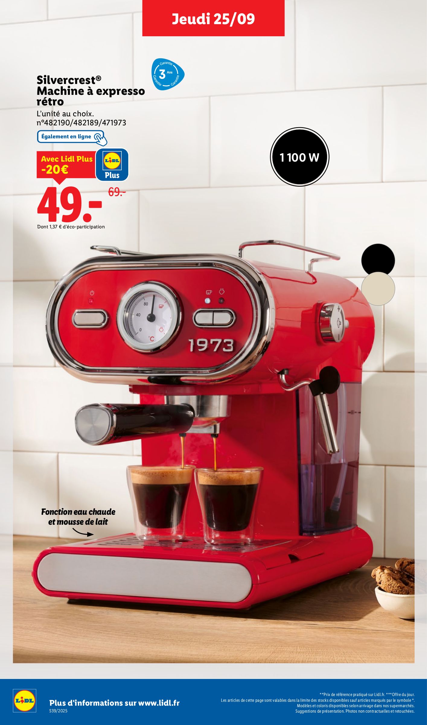 lidl - Catalogue Lidl valable du 25/09 au 01/10 - page: 44