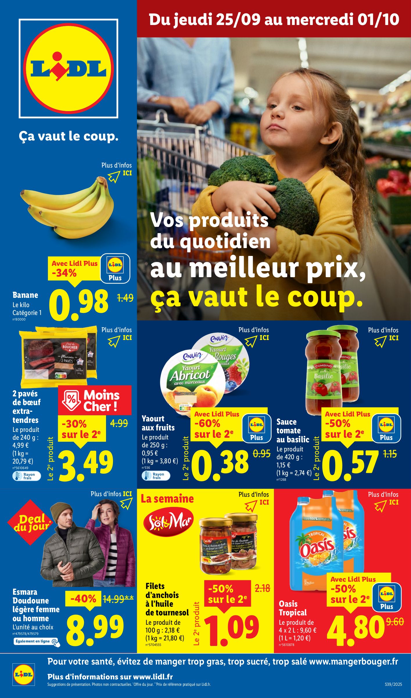 lidl - Catalogue Lidl valable du 25/09 au 01/10