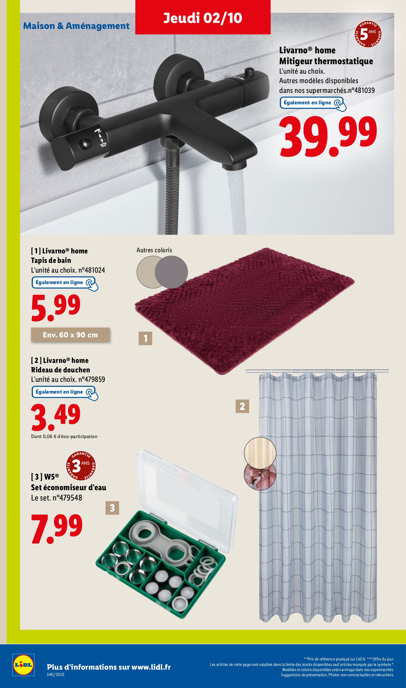 lidl - Catalogue Lidl valable du 02/10 au 08/10 - page: 46