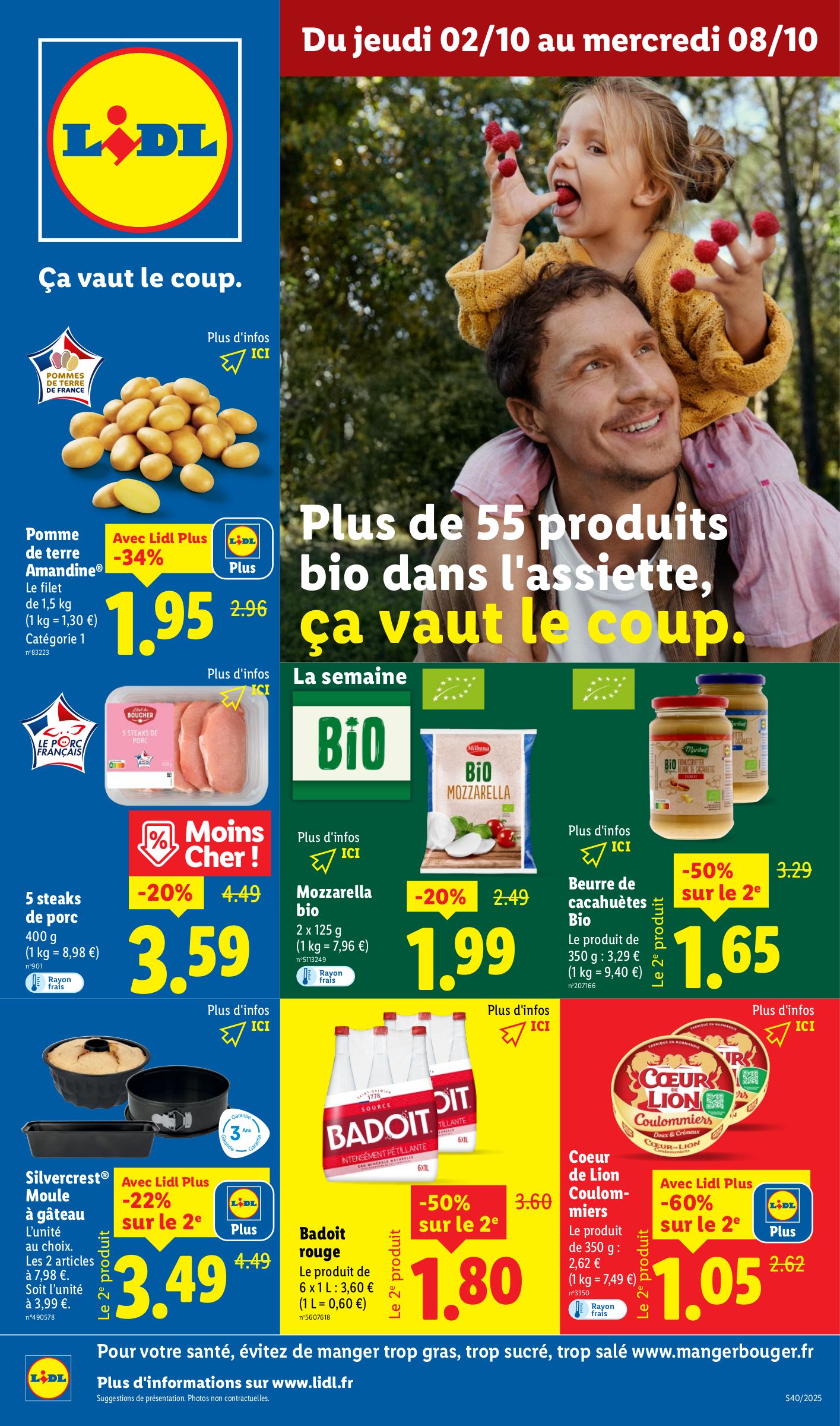 lidl - Catalogue Lidl valable du 02/10 au 08/10 - page: 1