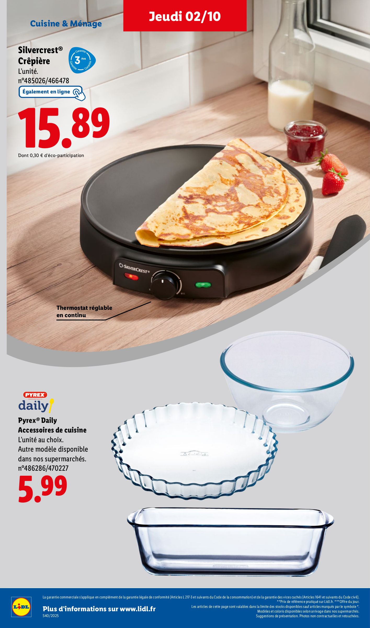 lidl - Catalogue Lidl - Les bonnes affaires de la semaine valable du 29/09 au 02/10 - page: 22