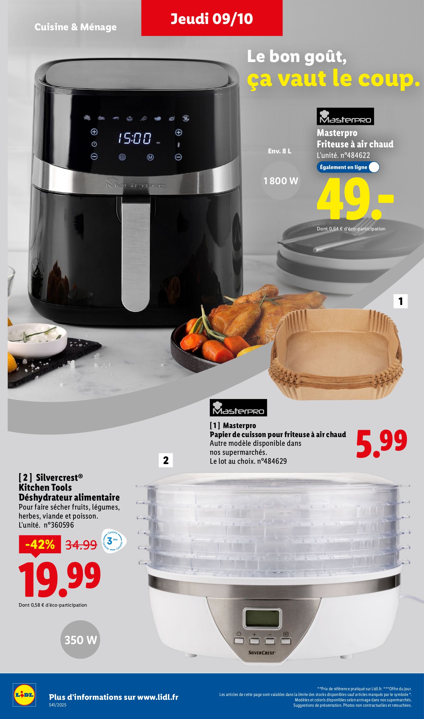 lidl - Catalogue Lidl - Les bonnes affaires de la semaine valable du 06/10 au 09/10 - page: 34