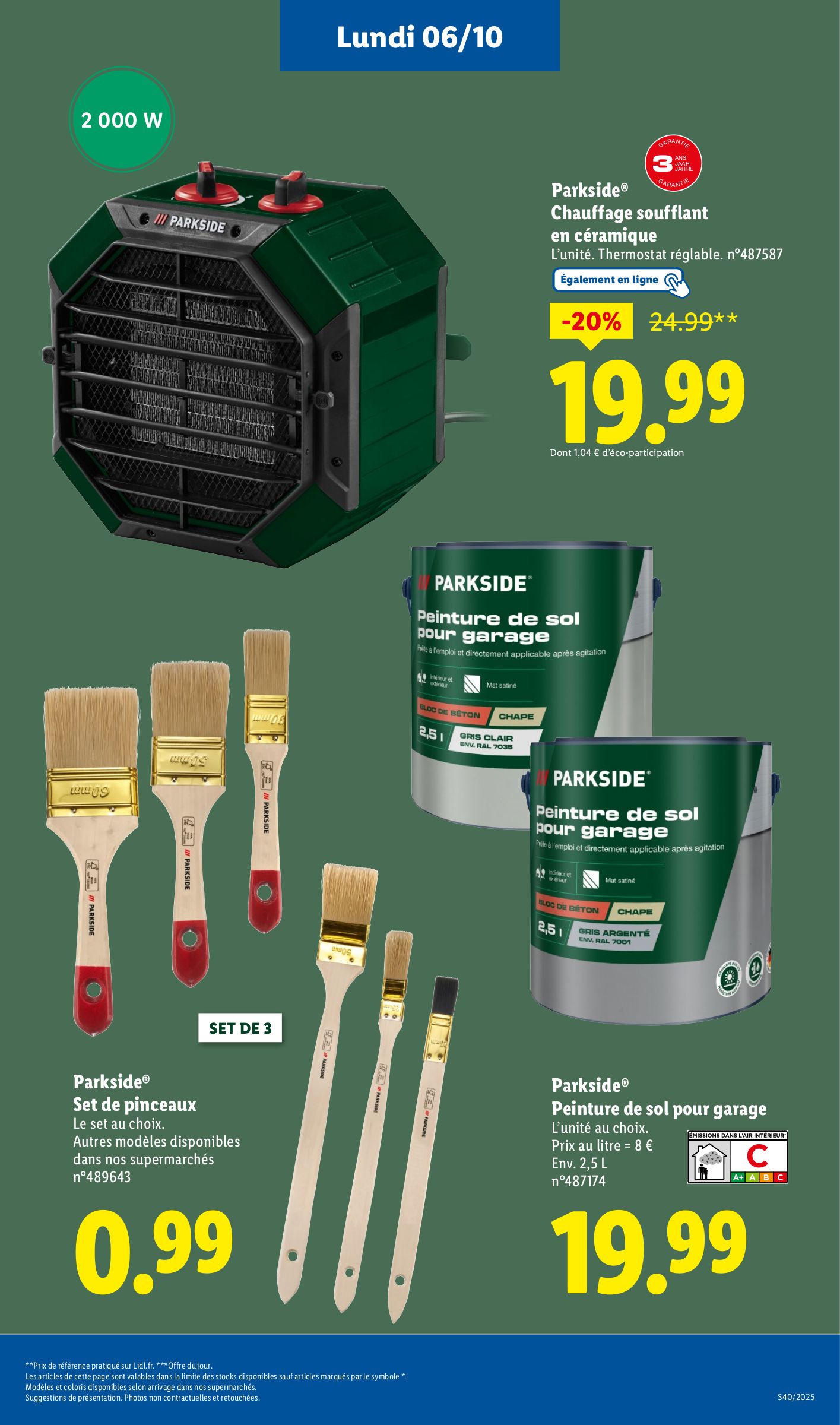 lidl - Catalogue Lidl - Les bonnes affaires de la semaine valable du 06/10 au 09/10 - page: 15