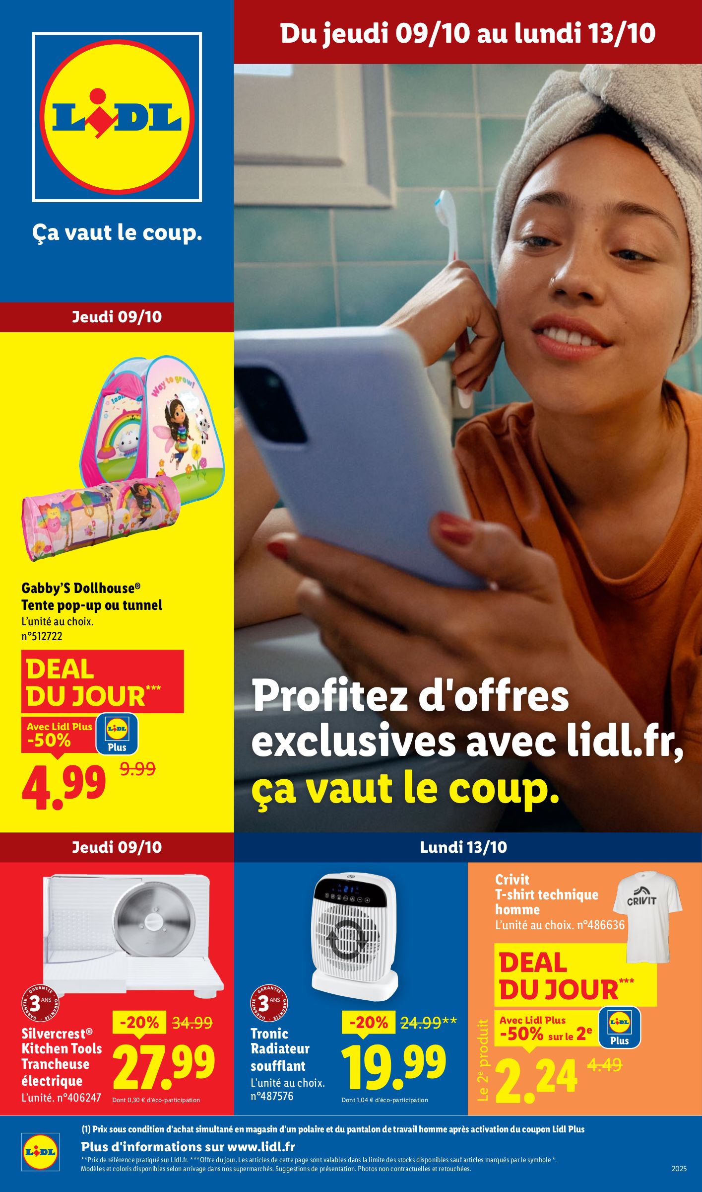 lidl - Catalogue Lidl - Les bonnes affaires de la semaine valable du 09/10 au 13/10