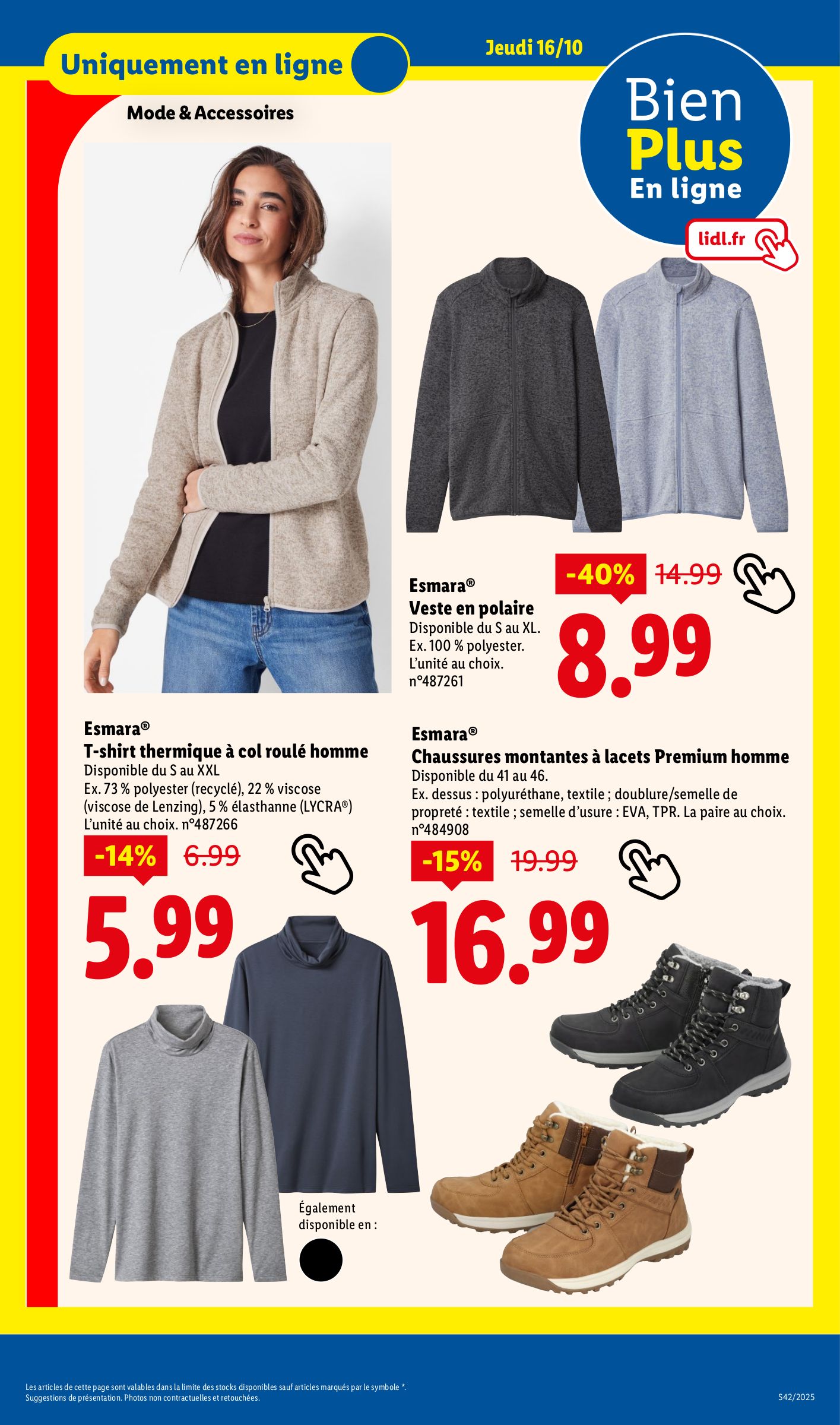 lidl - Catalogue Lidl - Les bonnes affaires Exclu Web valable du 13/10 au 16/10 - page: 10