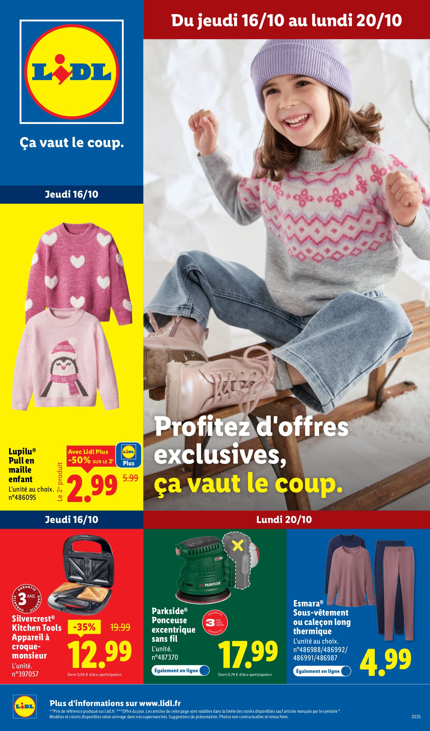 lidl - Catalogue Lidl - Les bonnes affaires de la semaine valable du 16/10 au 20/10