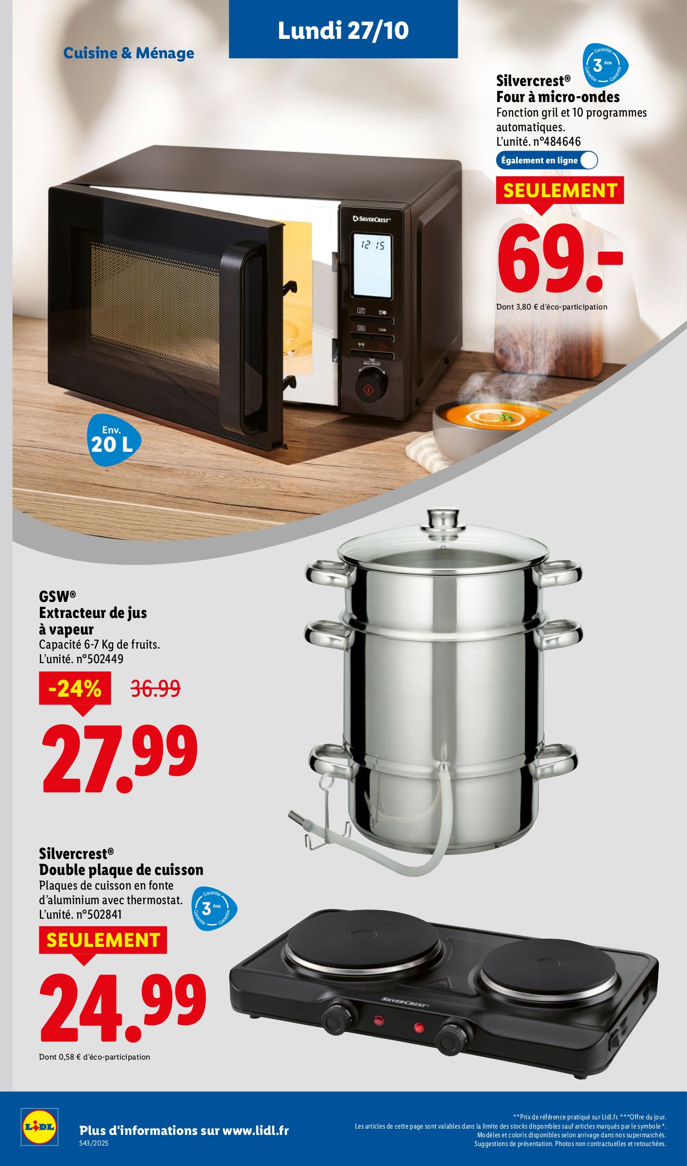 lidl - Catalogue Lidl valable du 23/10 au 29/10 - page: 62 lidl - Catalogue Lidl valable du 23/10 au 29/10 - page: 62