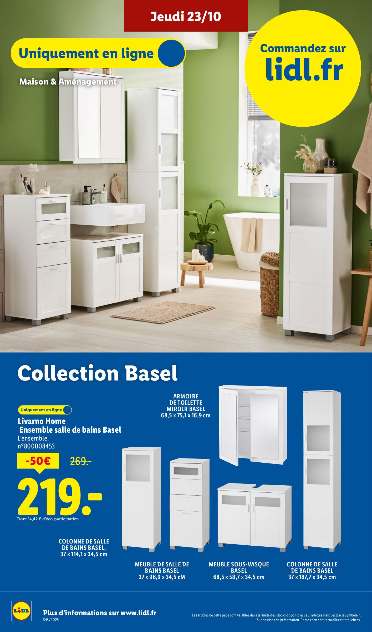 lidl - Catalogue Lidl valable du 23/10 au 29/10 - page: 48 lidl - Catalogue Lidl valable du 23/10 au 29/10 - page: 48