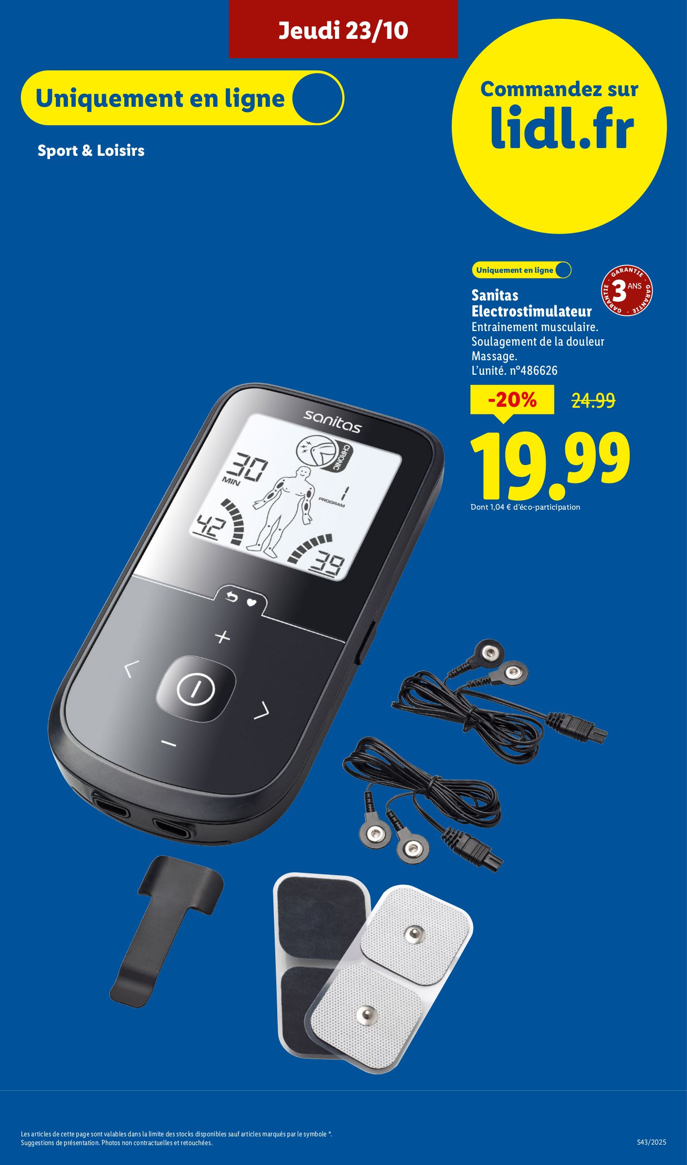 lidl - Catalogue Lidl - Les bonnes affaires Exclu Web valable du 20/10 au 23/10 - page: 18