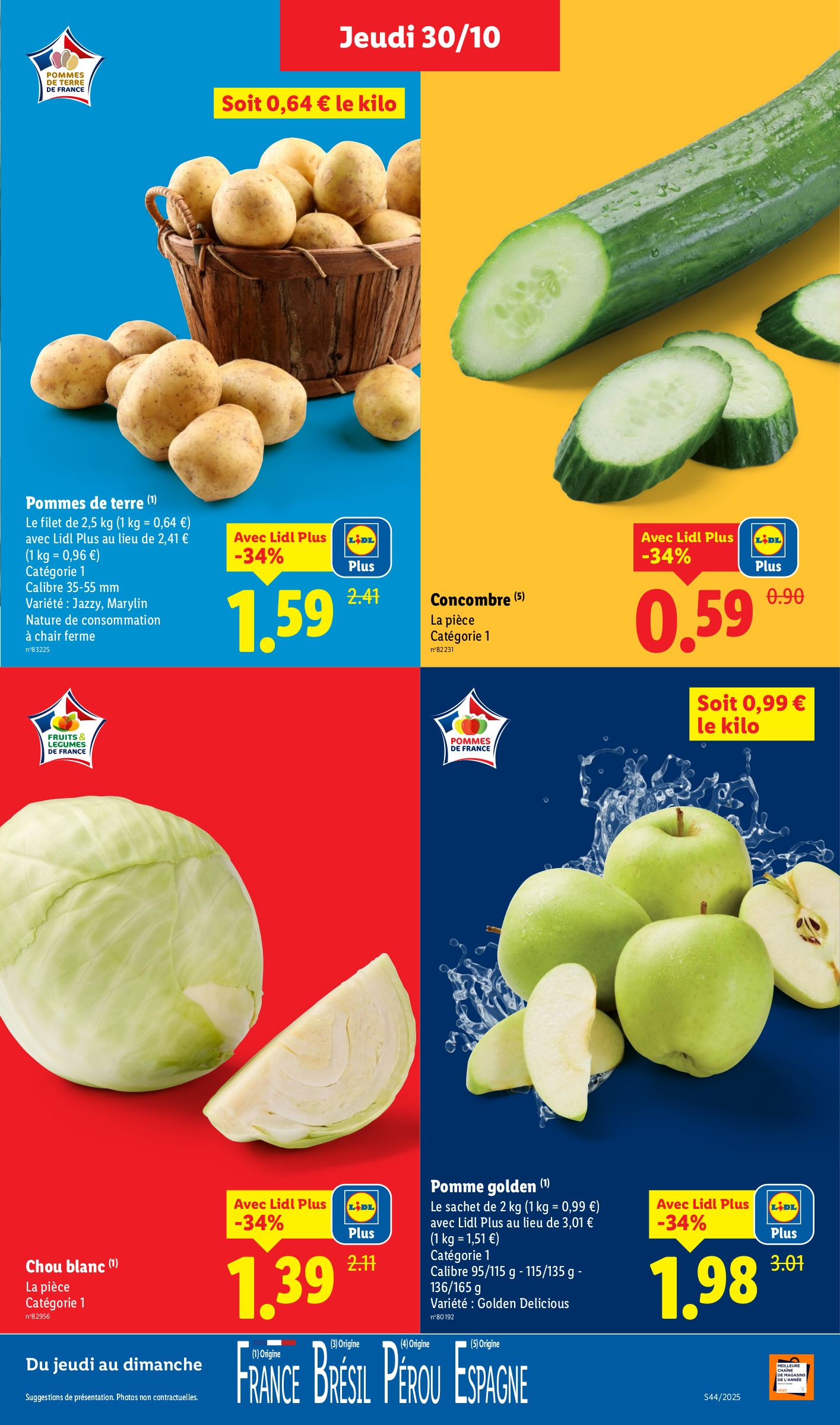 lidl - Catalogue Lidl valable du 30/10 au 05/11 - page: 3 lidl - Catalogue Lidl valable du 30/10 au 05/11 - page: 3