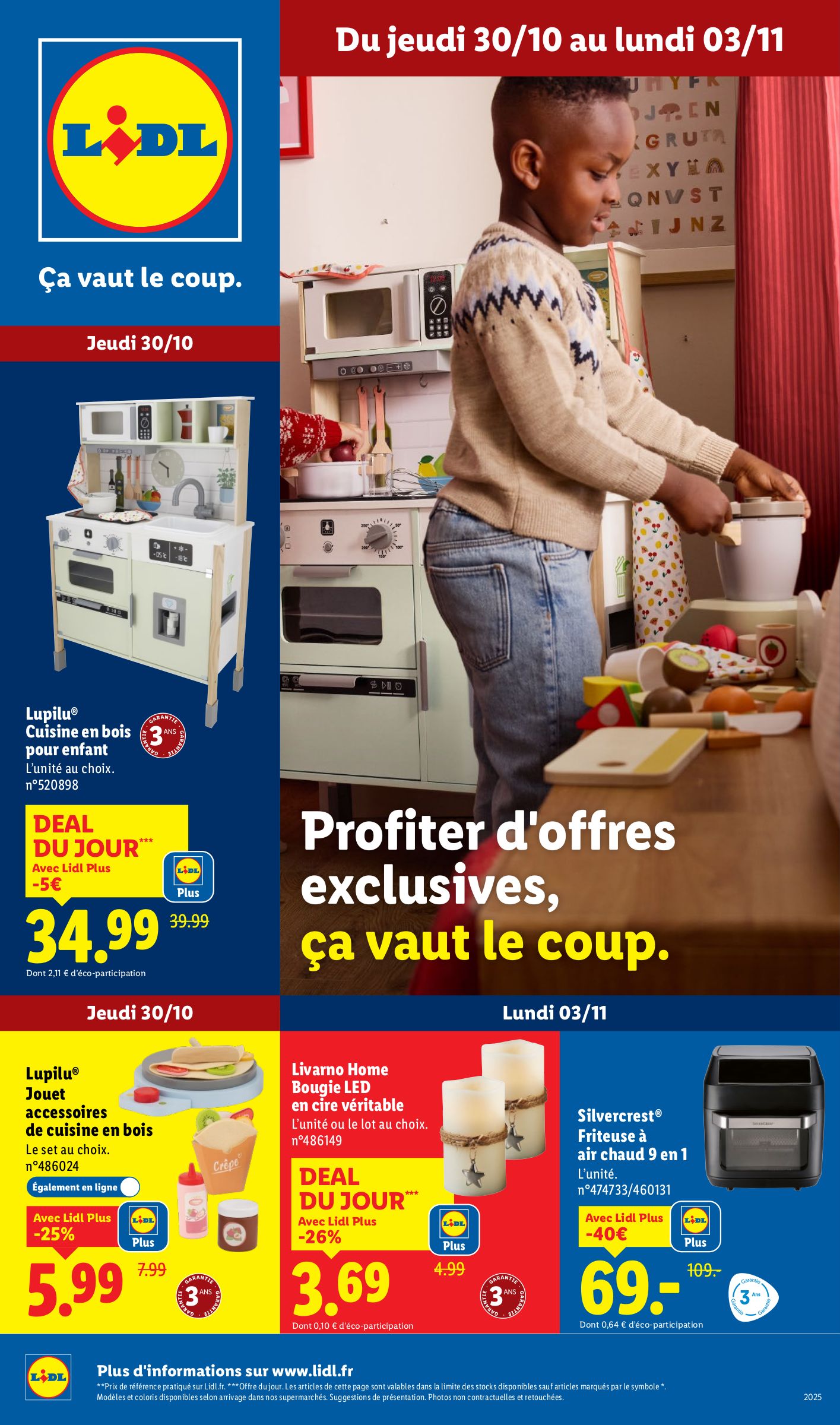 lidl - Catalogue Lidl - Les bonnes affaires de la semaine valable du 30/10 au 03/11