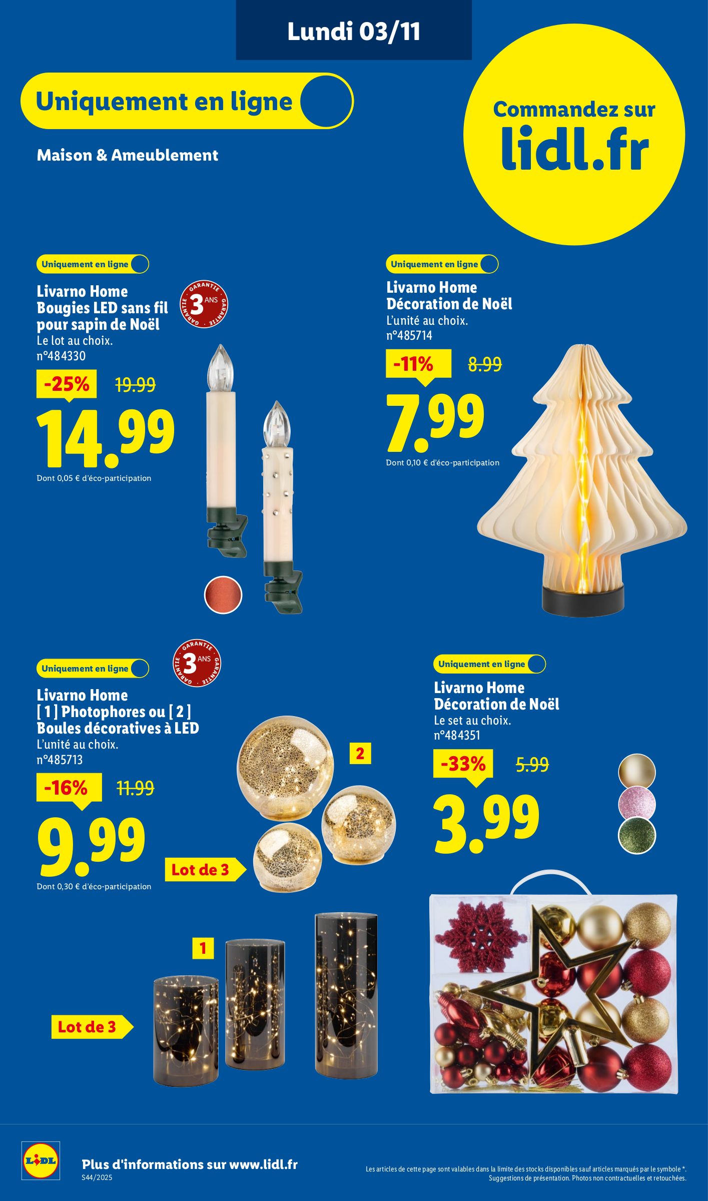 lidl - Catalogue Lidl - Exclu Web valable du 03/11 au 06/11 - page: 5