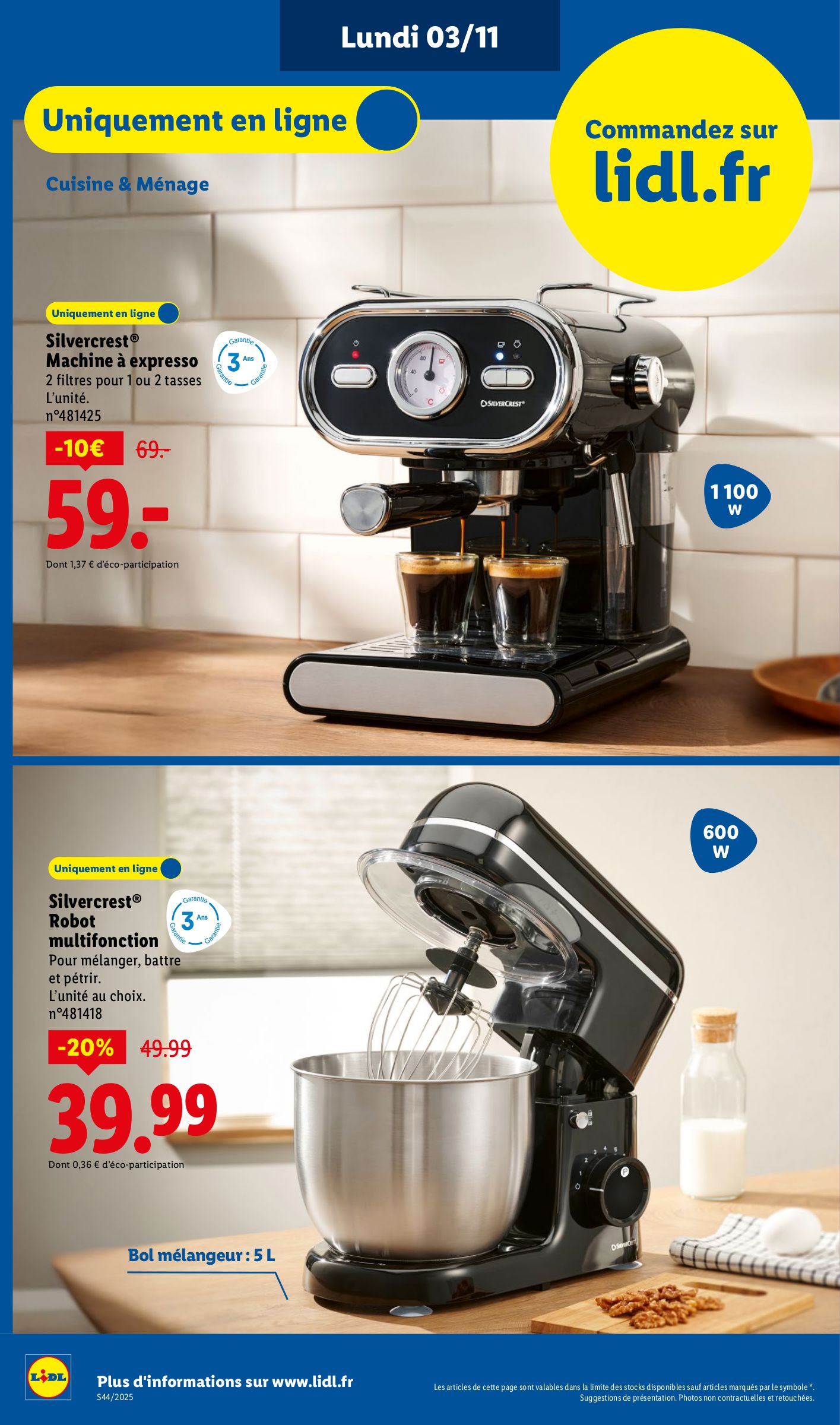 lidl - Catalogue Lidl - Exclu Web valable du 03/11 au 06/11 - page: 6