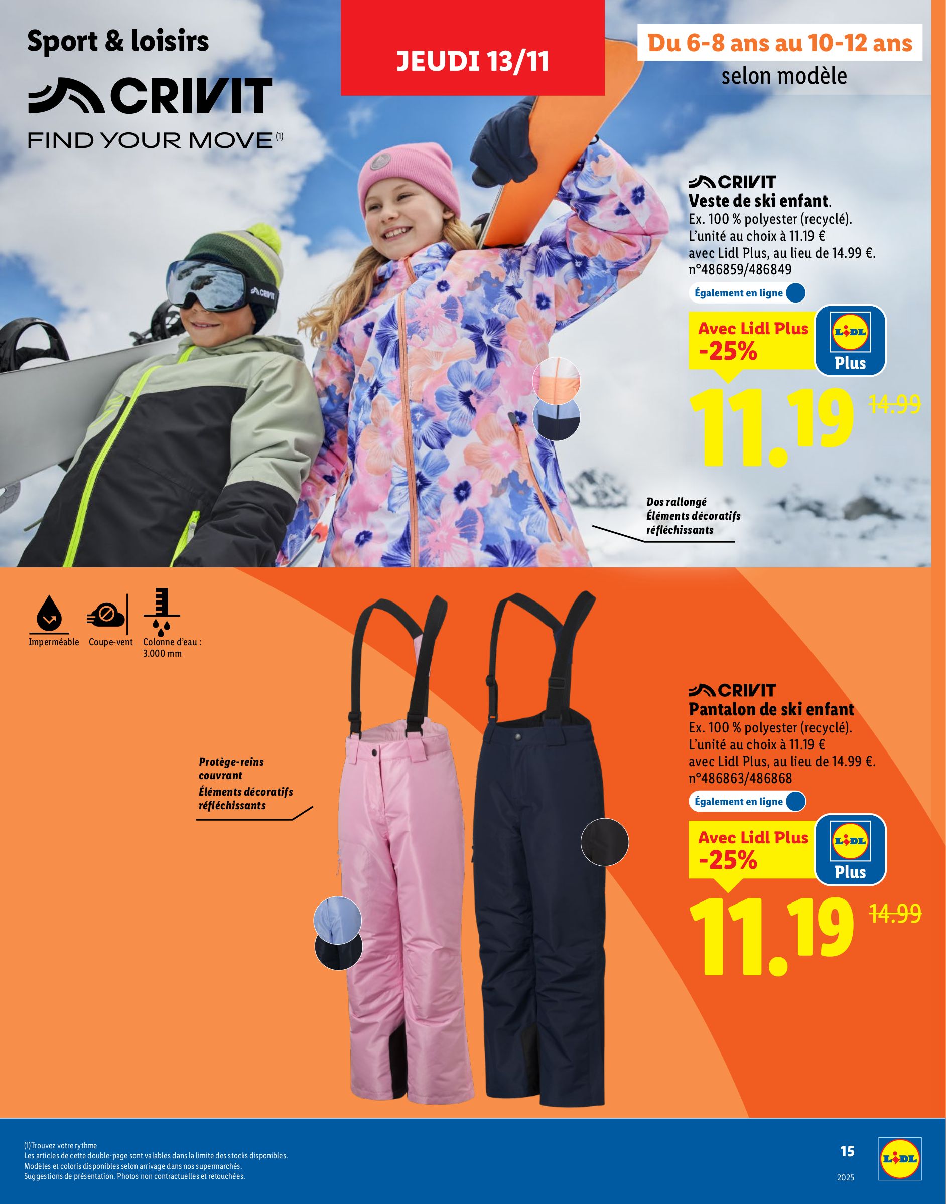 lidl - Catalogue Lidl - Catalogue sport et loisirs valable du 13/11 au 30/11 - page: 15