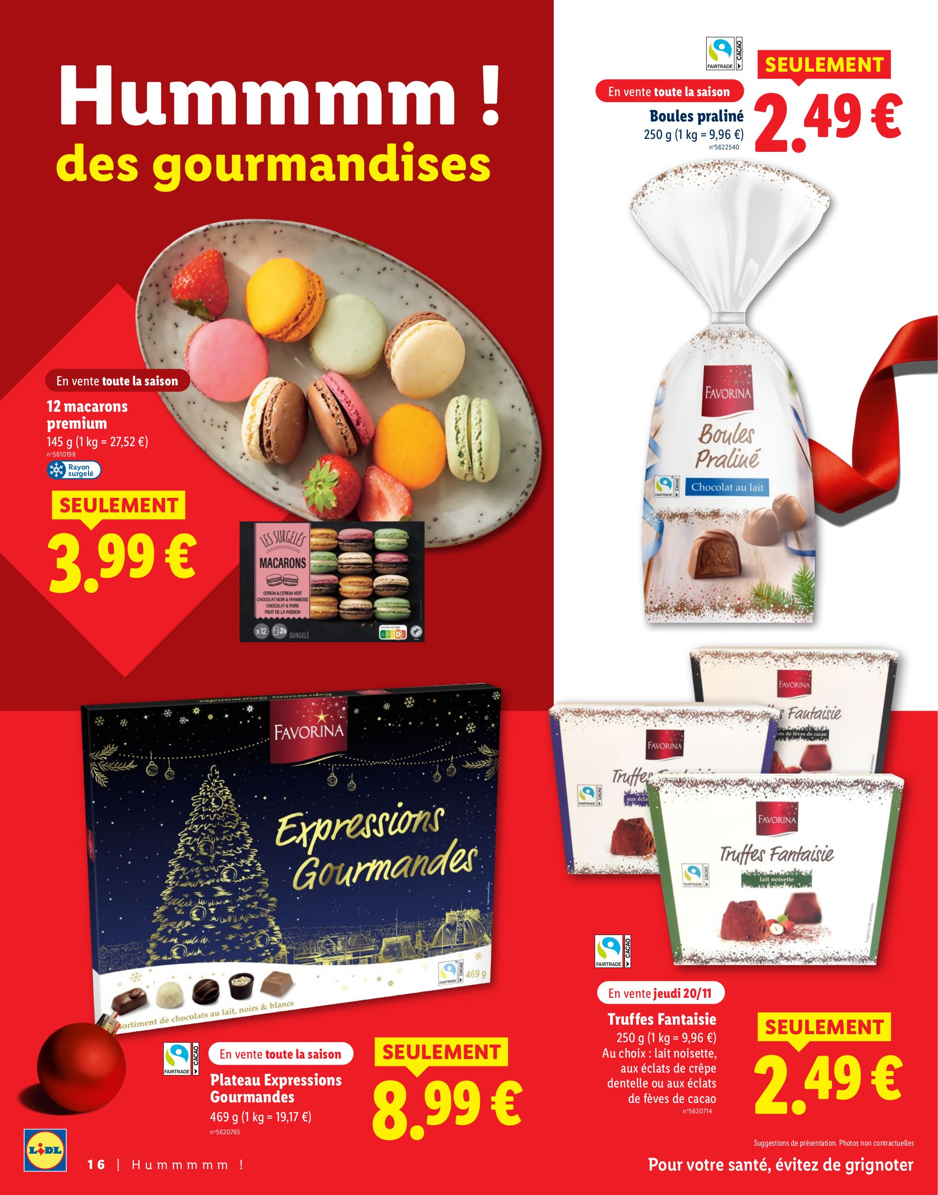 lidl - Catalogue Lidl - Pour des fêtes étincelantes valable du 13/11 au 04/01 - page: 16