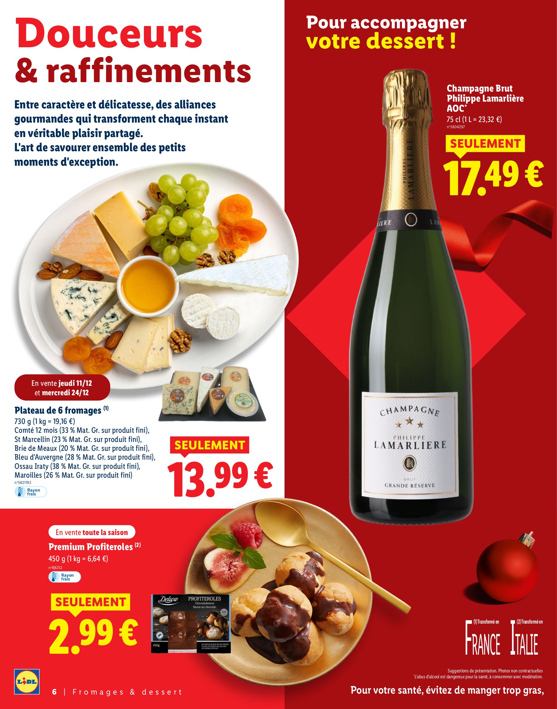 lidl - Catalogue Lidl - Pour des fêtes étincelantes valable du 13/11 au 04/01 - page: 6