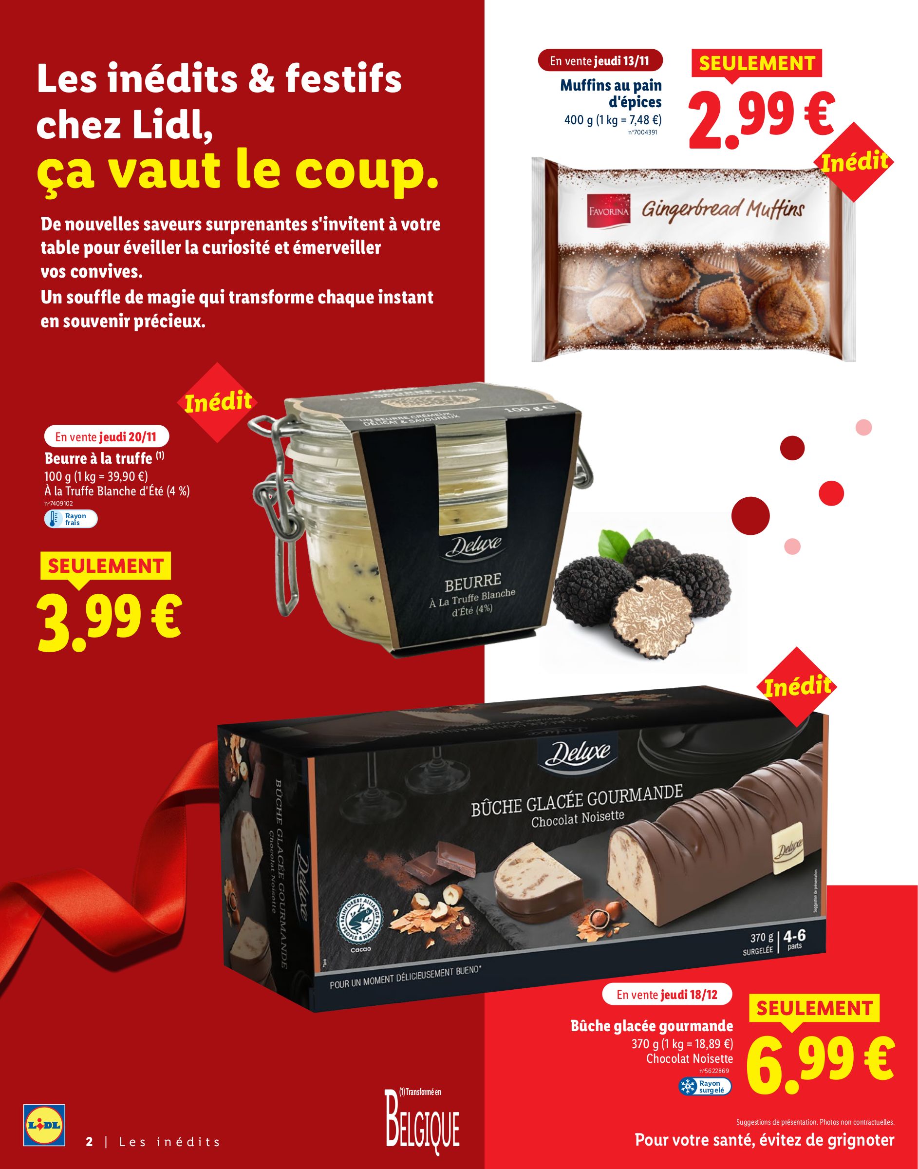 lidl - Catalogue Lidl - Pour des fêtes étincelantes valable du 13/11 au 04/01 - page: 2