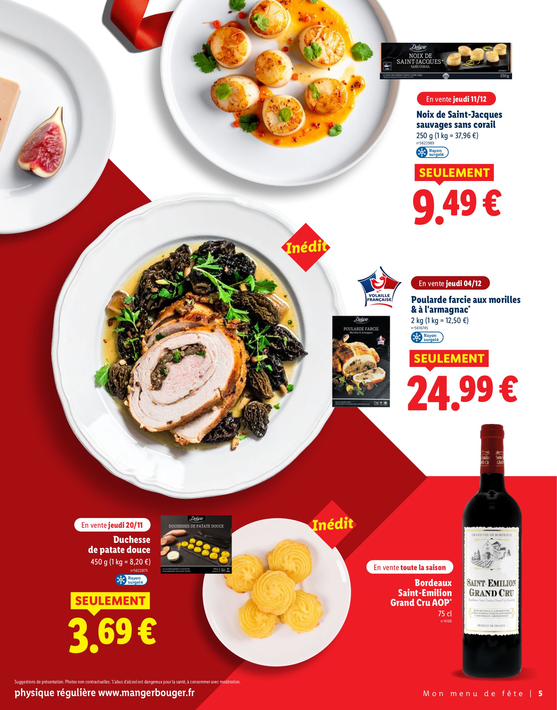 lidl - Catalogue Lidl - Pour des fêtes étincelantes valable du 13/11 au 04/01 - page: 5