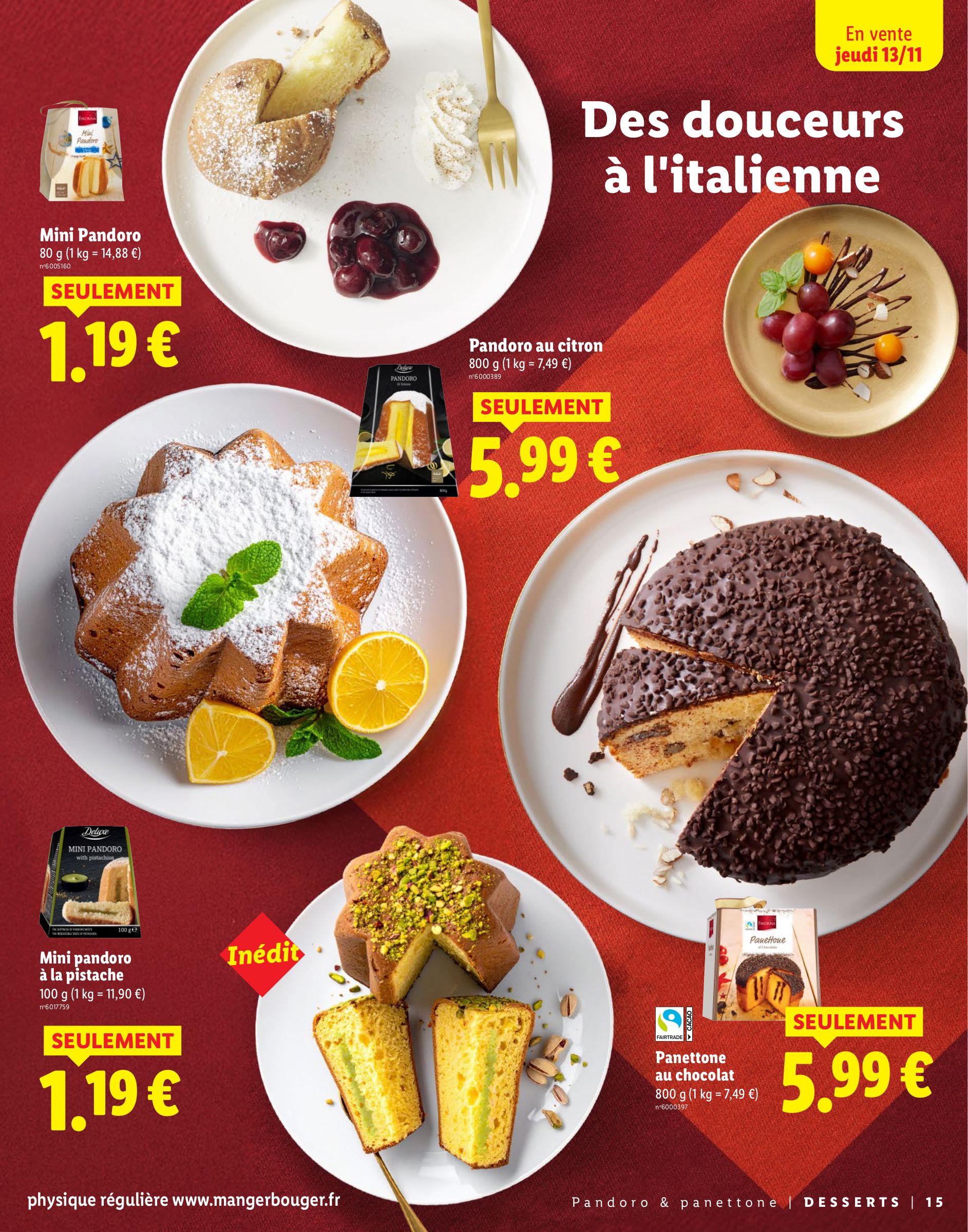 lidl - Catalogue Lidl - Pour des fêtes étincelantes valable du 13/11 au 04/01 - page: 15