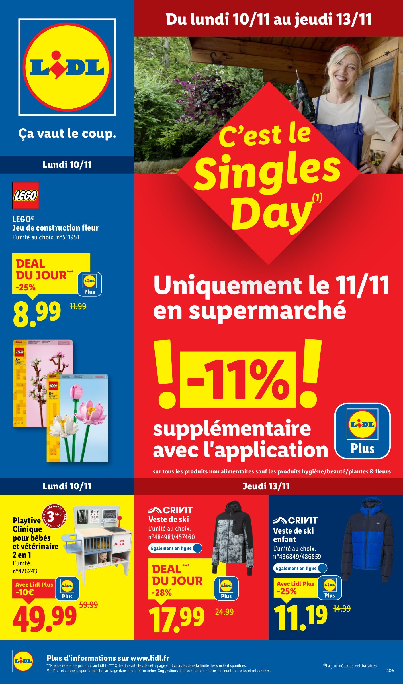 lidl - Catalogue Lidl - Les bonnes affaires de la semaine valable du 10/11 au 13/11 - page: 1