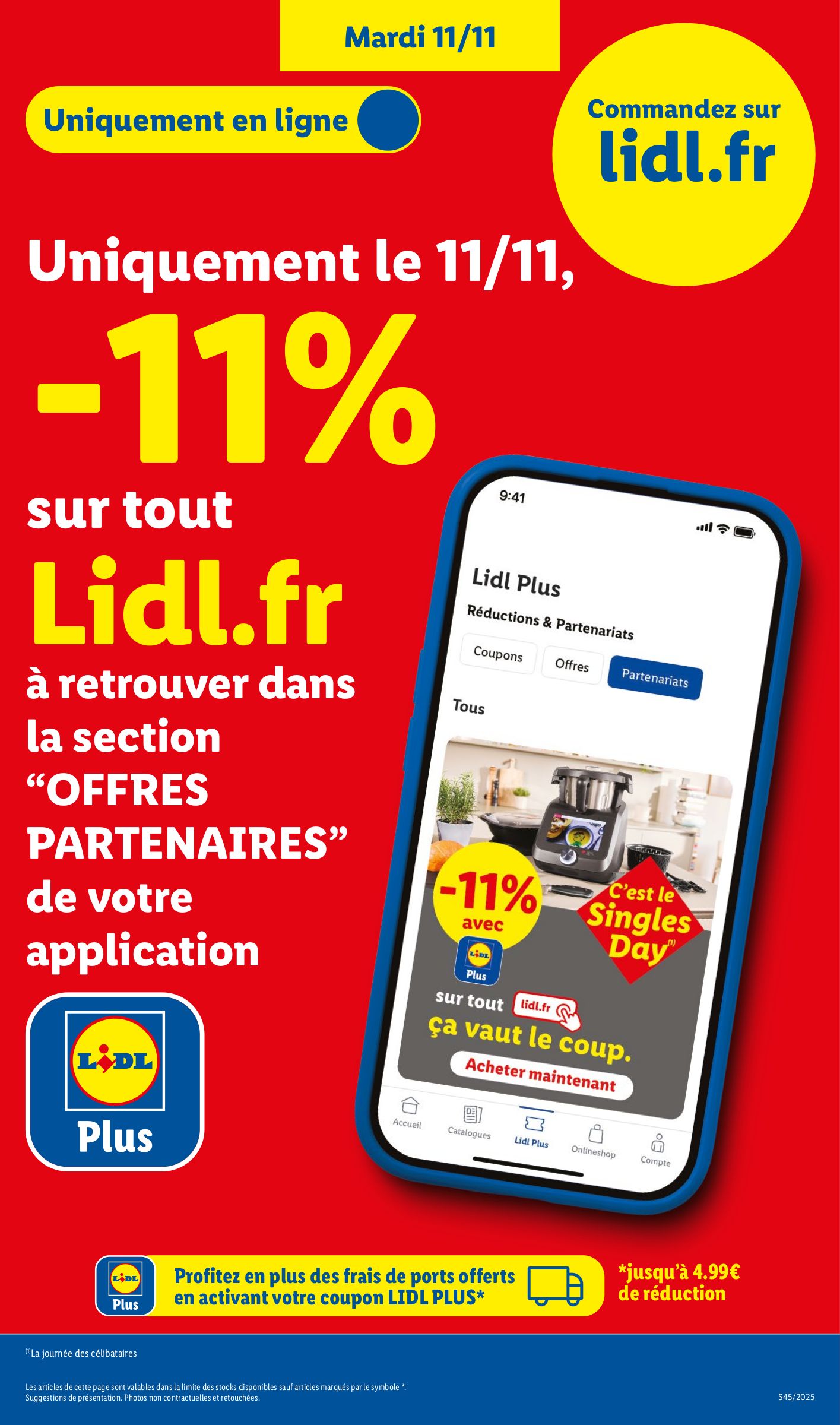 lidl - Catalogue Lidl - Exclu Web valable du 10/11 au 13/11 - page: 11