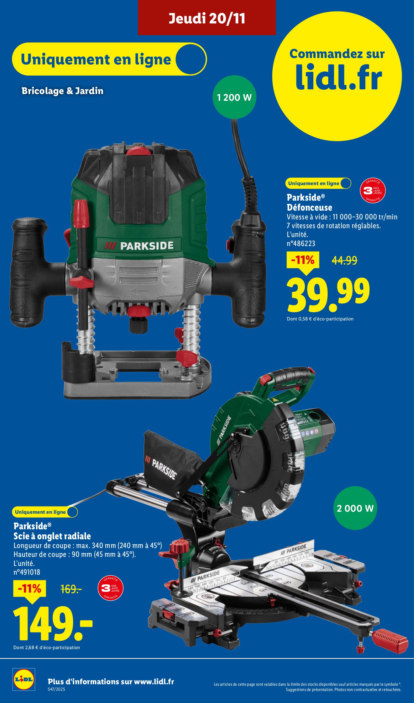 lidl - Catalogue Lidl - Exclu Web valable du 17/11 au 20/11 - page: 10