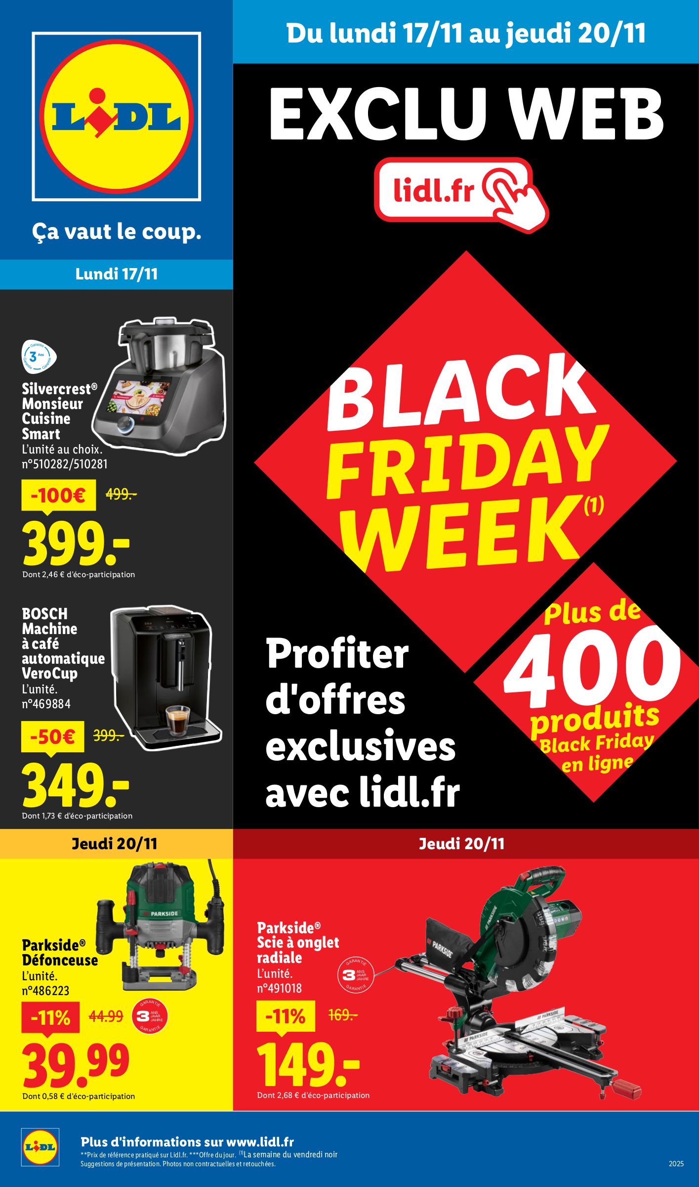 lidl - Catalogue Lidl - Exclu Web valable du 17/11 au 20/11