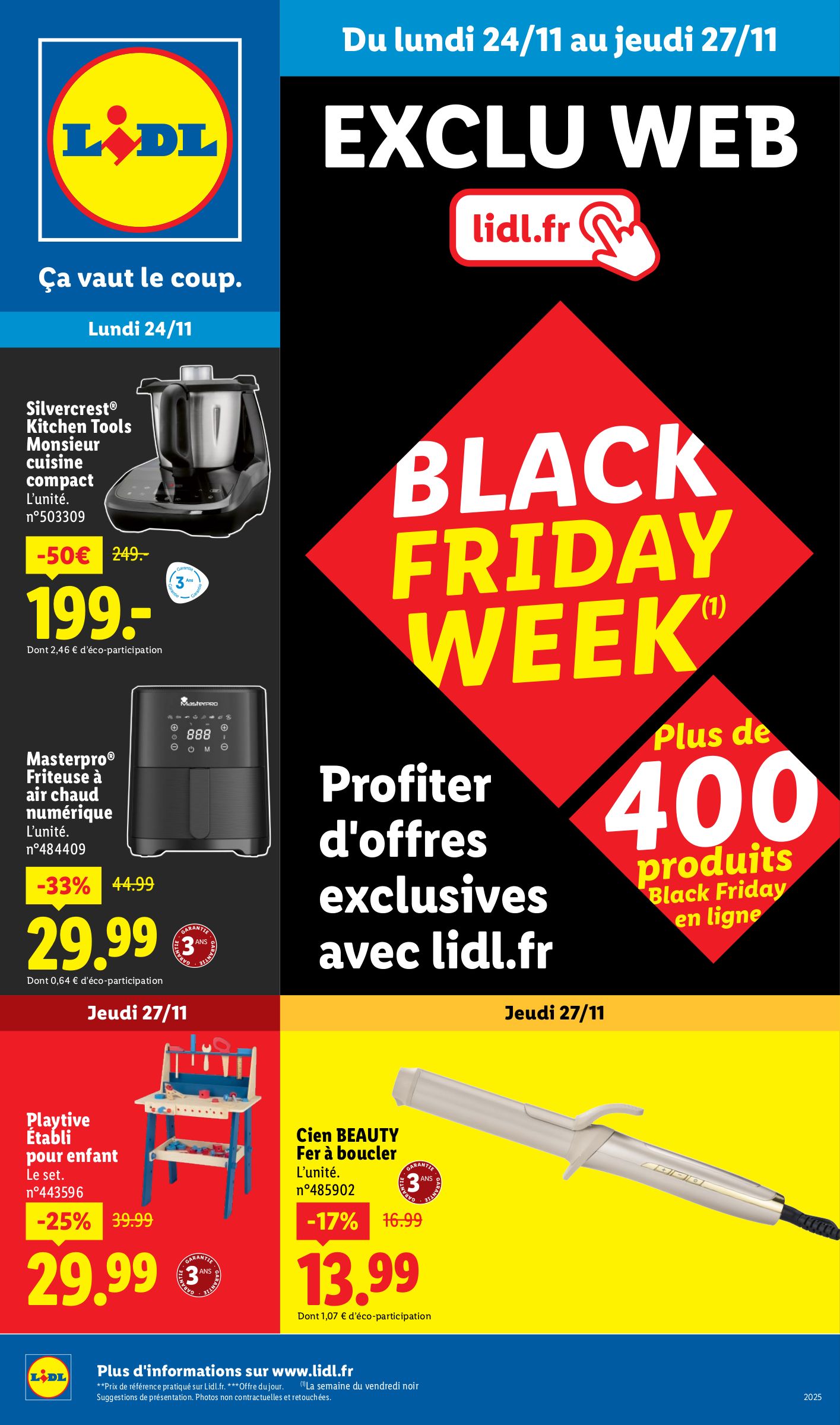 lidl - Catalogue Lidl - Exclu Web valable du 24/11 au 30/11
