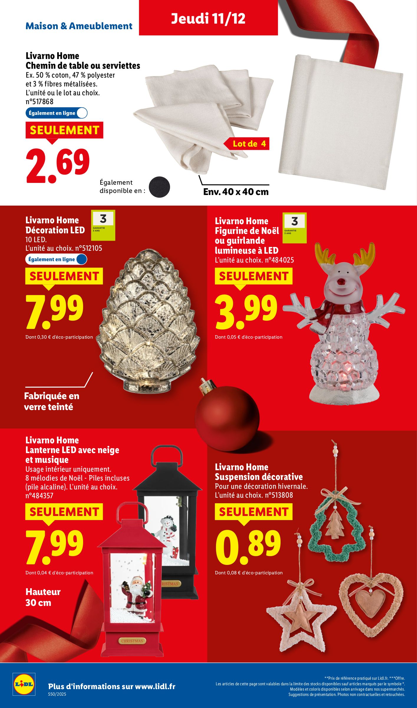 lidl - Catalogue Lidl - Les bonnes affaires de la semaine valable du 11/12 au 15/12 - page: 4