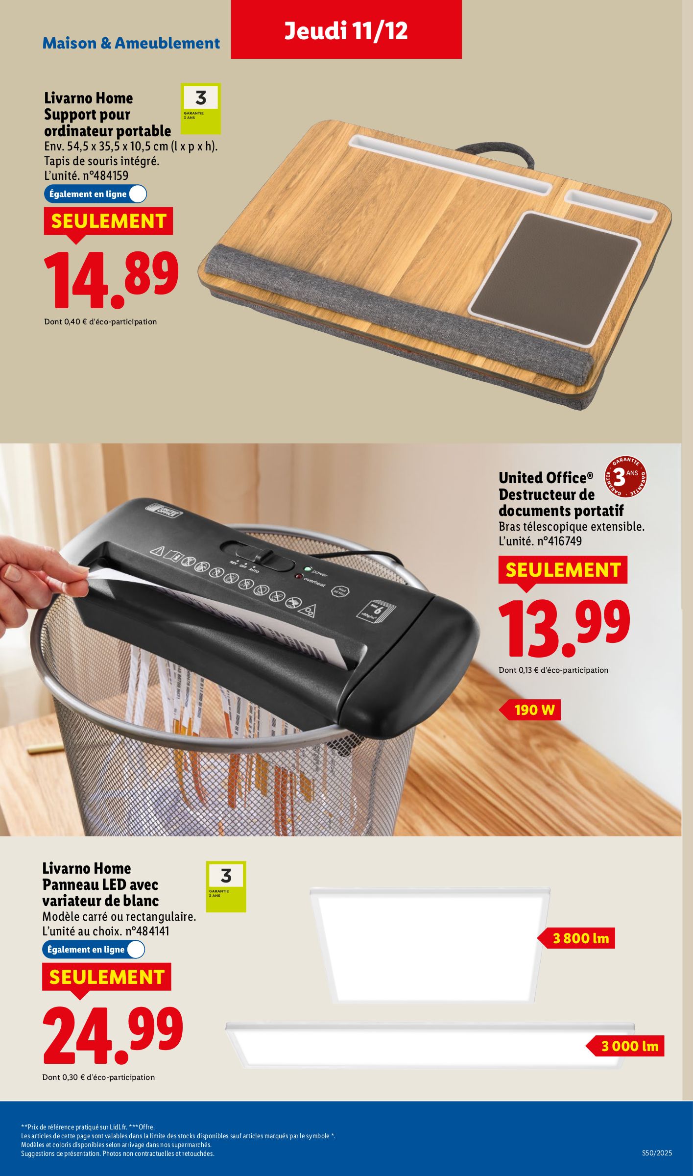 lidl - Catalogue Lidl - Les bonnes affaires de la semaine valable du 11/12 au 15/12 - page: 13