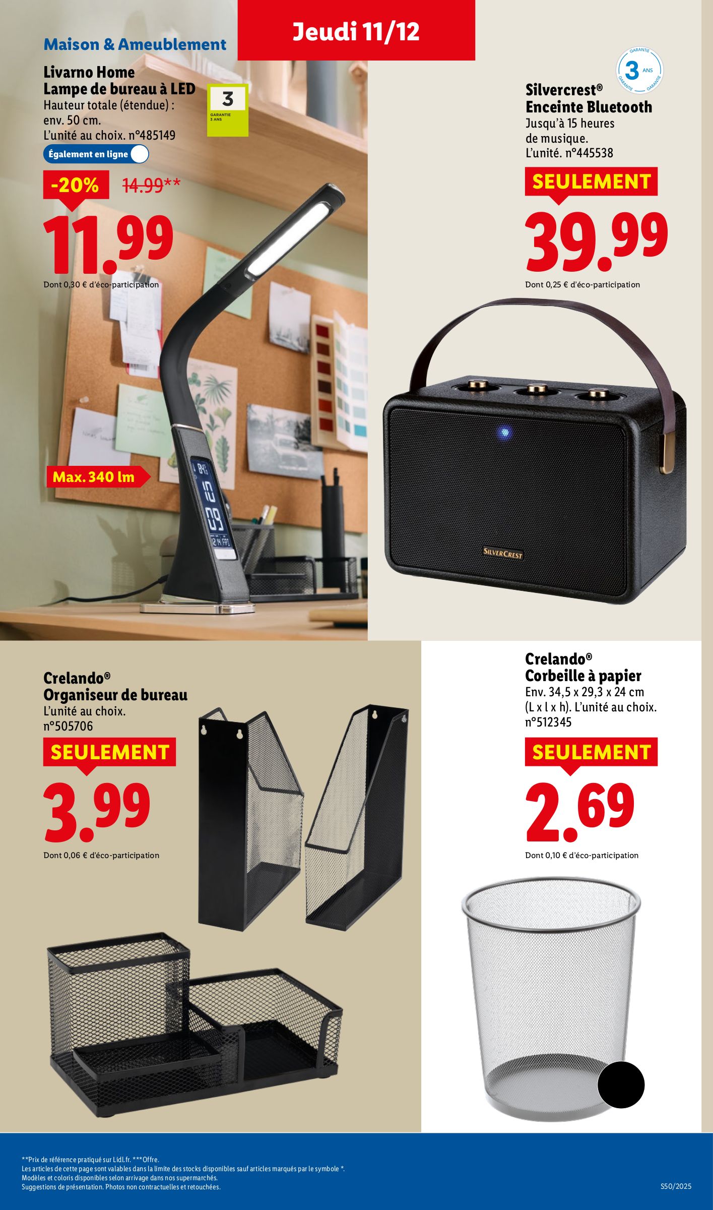 lidl - Catalogue Lidl - Les bonnes affaires de la semaine valable du 11/12 au 15/12 - page: 11